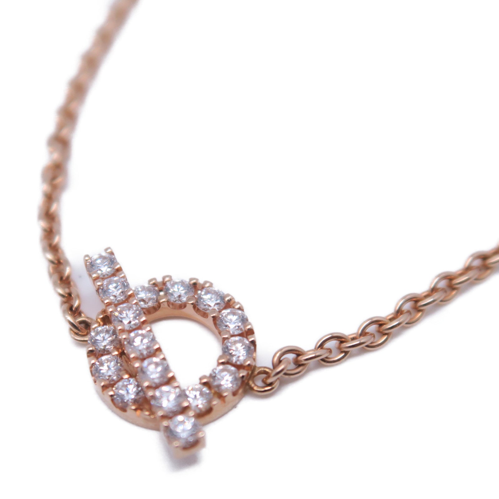 HERMES 18K玫瑰金Finesse Bracelet 0.55ct鑽石手鏈