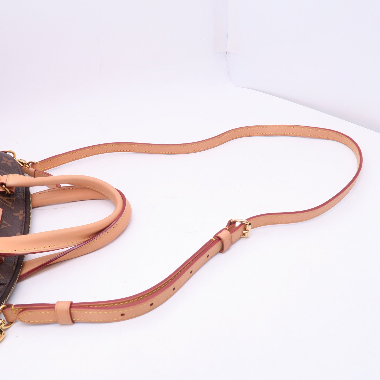 LOUIS VUITTON Monogram Rivoli PM金扣手挽肩背兩用袋啡色