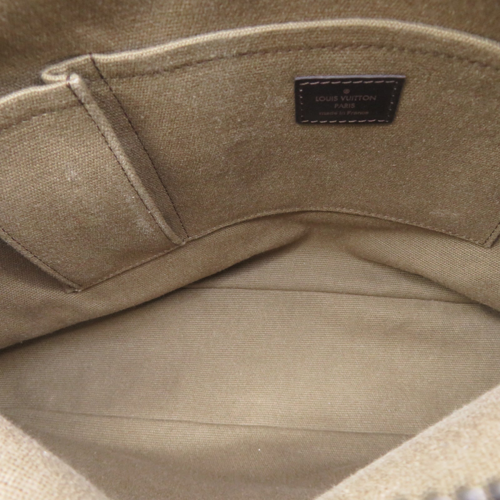 LOUIS VUITTON 牛皮皮革Whichita金扣肩背袋棕色
