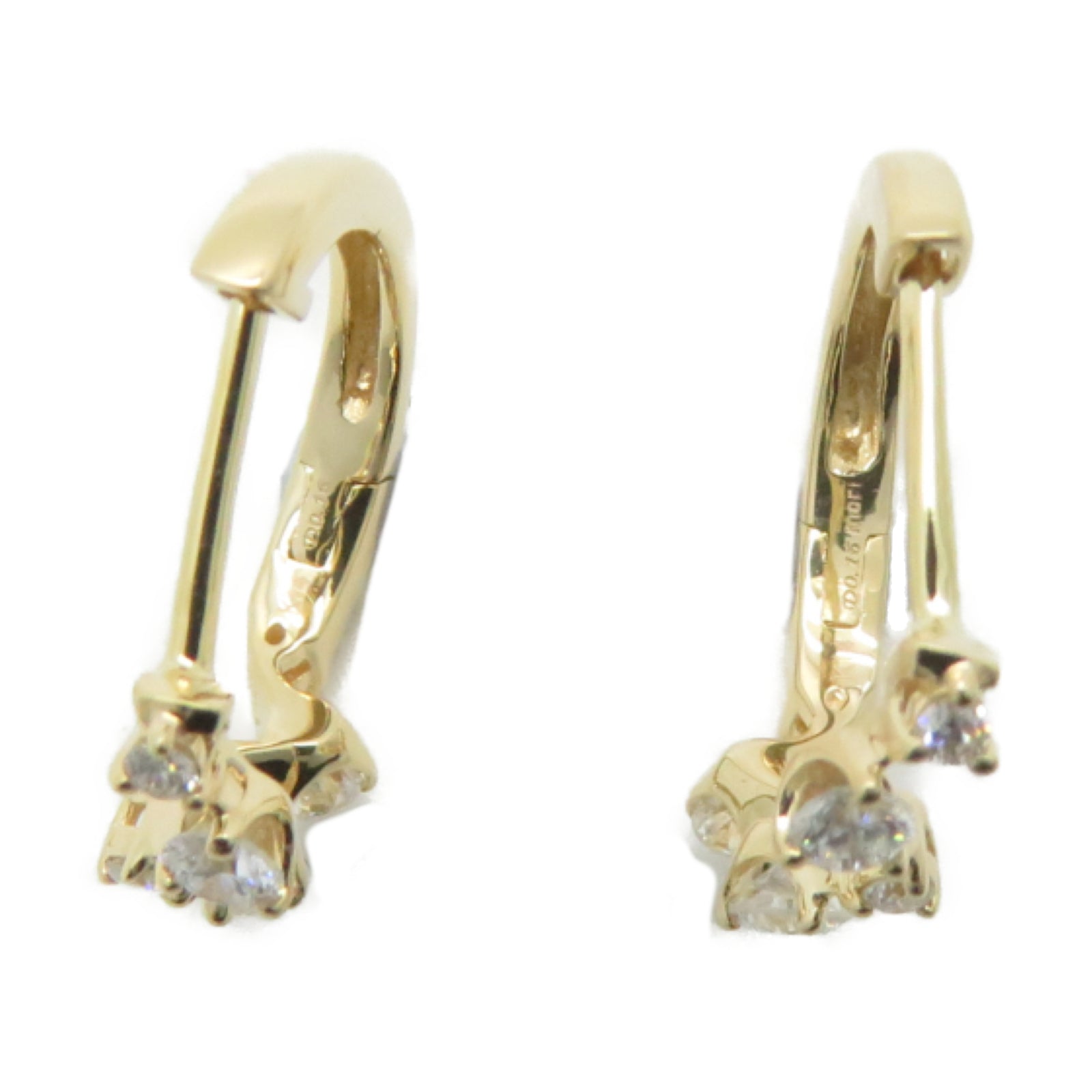 JEWELRY 18K黃金Diamond Earring 0.16ct鑽石耳環