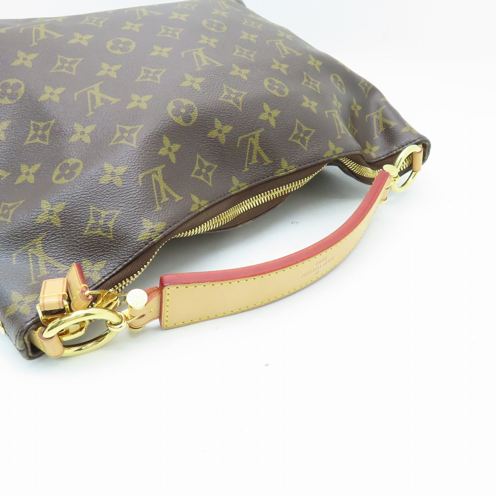 LOUIS VUITTON Monogram Graceful PM金扣手挽袋啡色