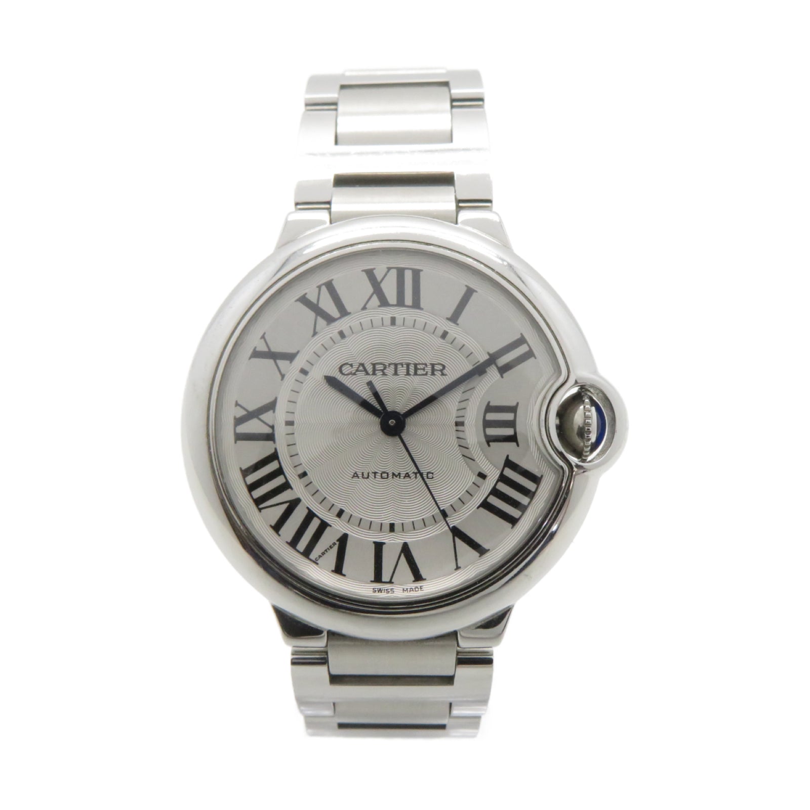 CARTIER Ballon Bleu de Cartier不鏽鋼自動機芯手錶白色