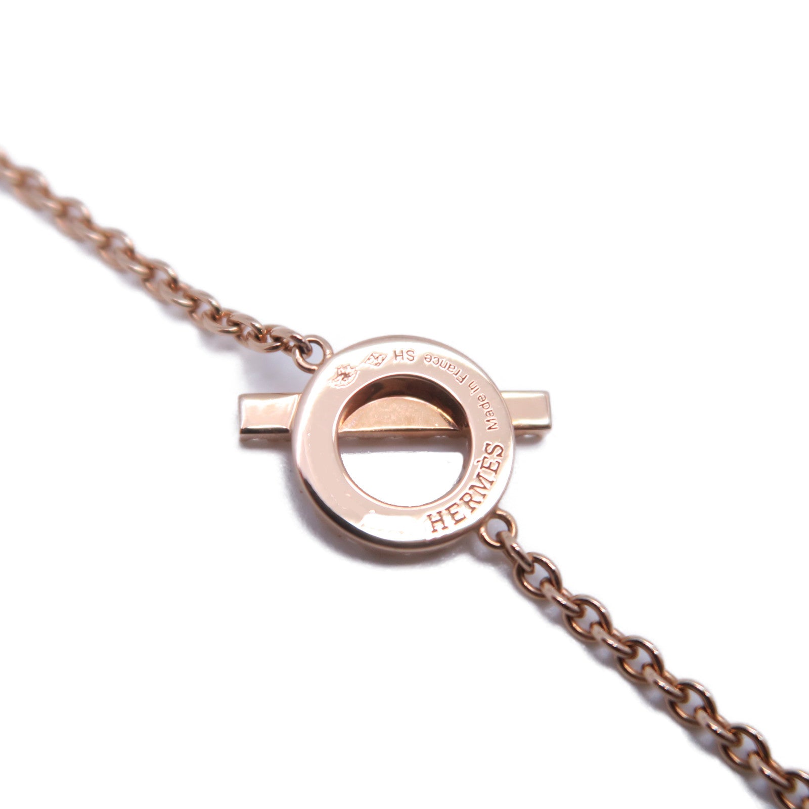 HERMES 18K玫瑰金Finesse Bracelet 0.55ct鑽石手鏈
