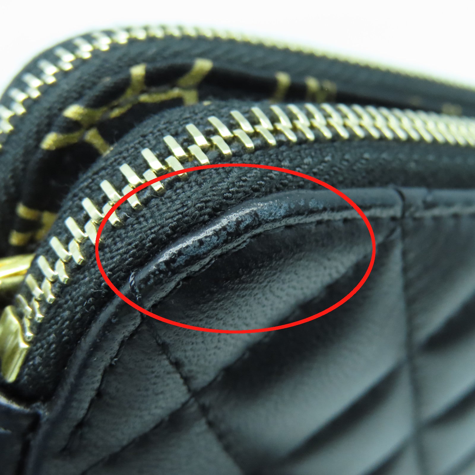 CHANEL 菱格羊皮皮革Chain Shoulder Bag金扣链带肩背袋黑色