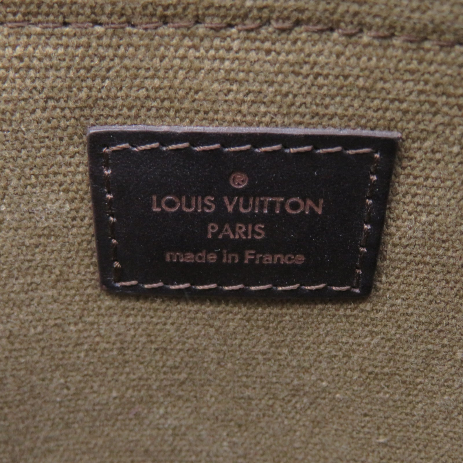 LOUIS VUITTON 牛皮皮革Whichita金扣肩背袋棕色