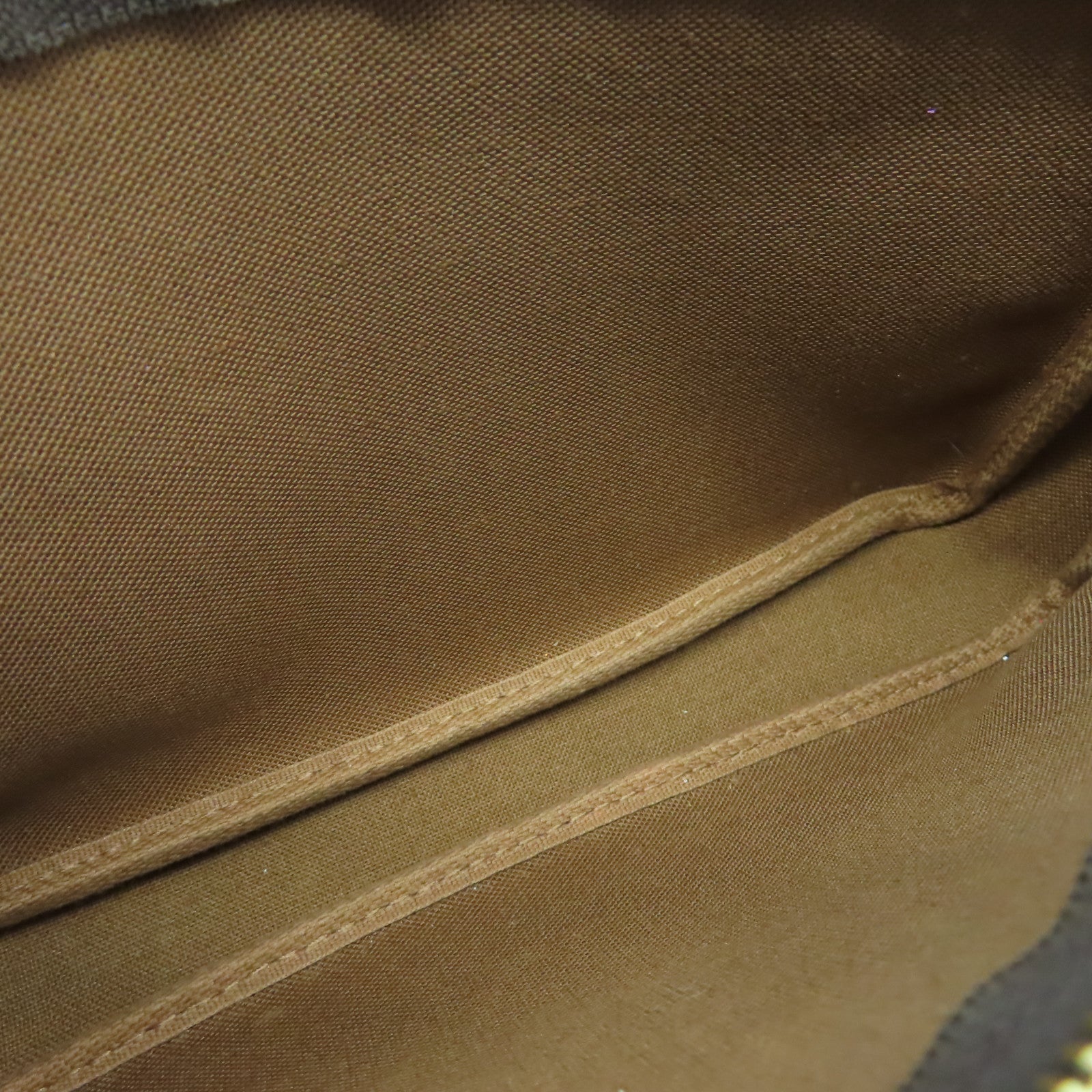 LOUIS VUITTON Monogram Pochette Accessories金扣手拿包棕色