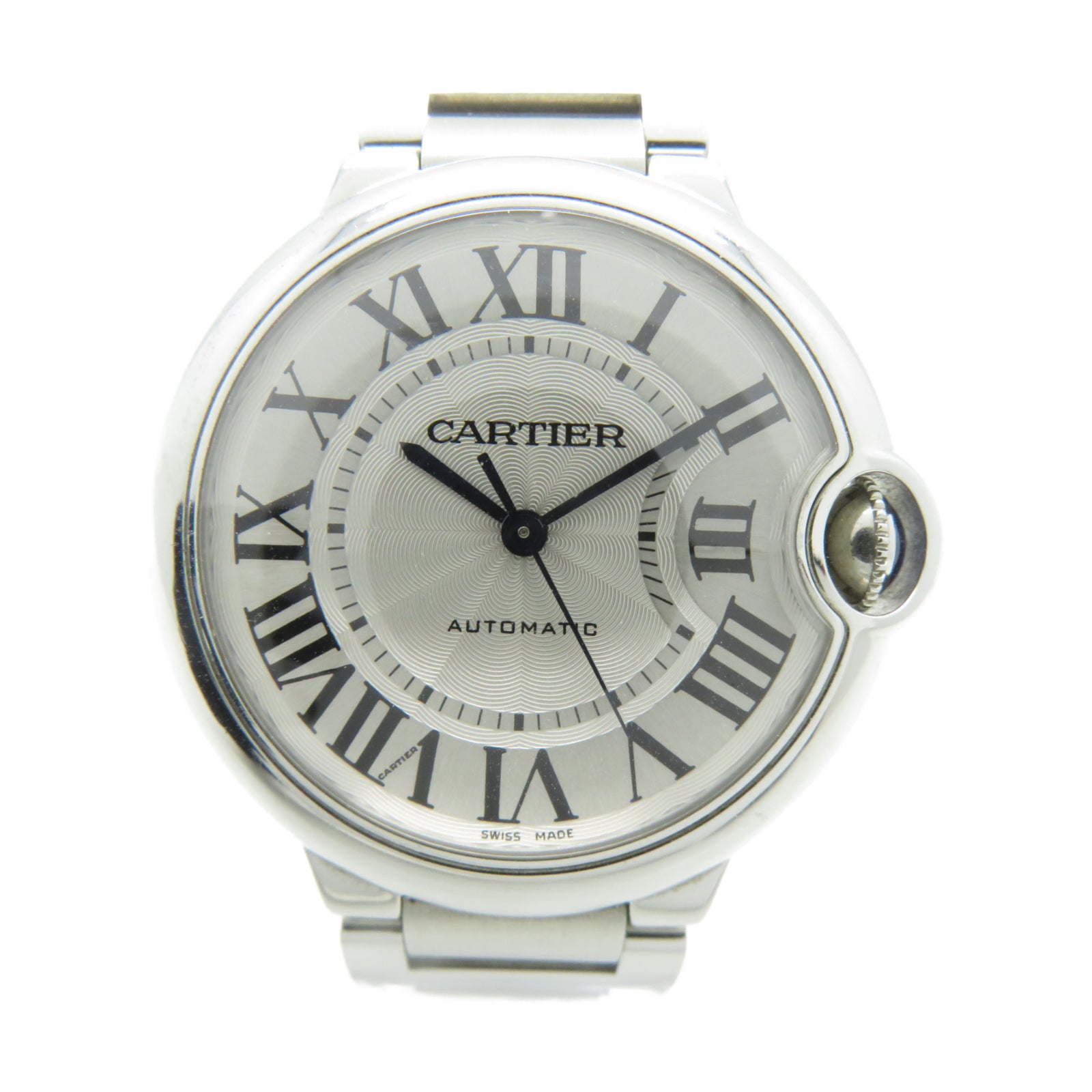 CARTIER Ballon Bleu de Cartier不鏽鋼自動機芯手錶白色