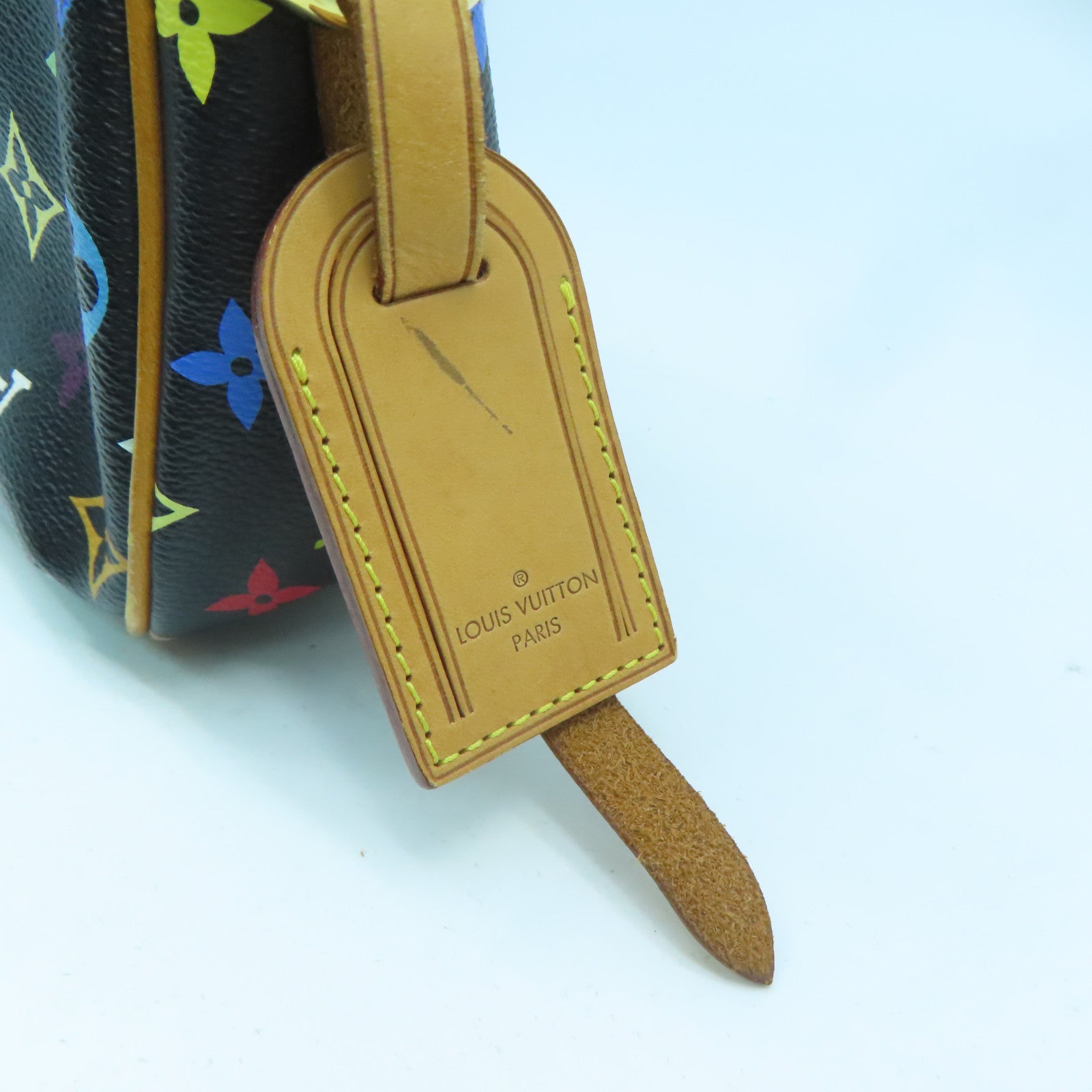 LOUIS VUITTON Monogram Multicolore Lodge PM金扣肩背袋黑色/彩色