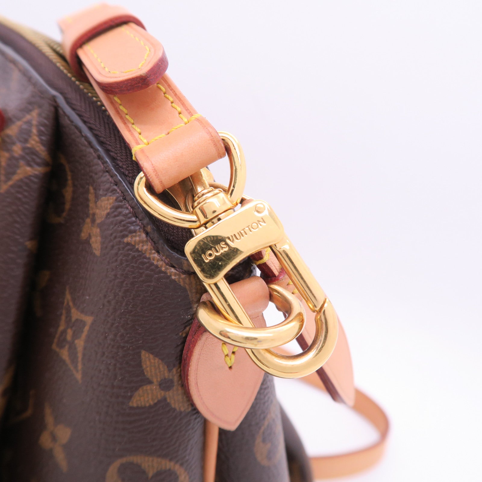 LOUIS VUITTON Monogram Rivoli PM金扣手挽肩背兩用袋啡色
