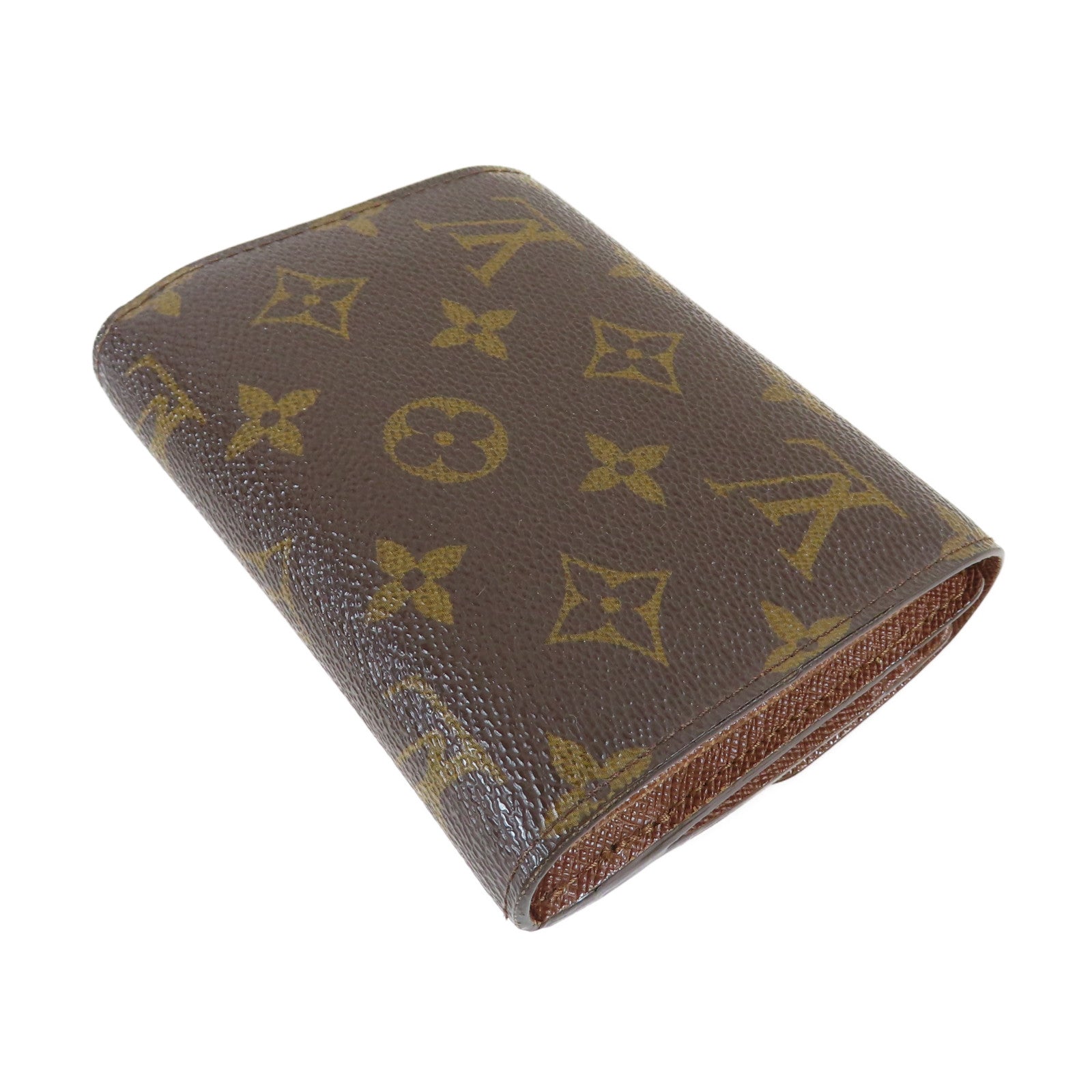 LOUIS VUITTON Monogram Portefeuille Joey金扣錢包啡色