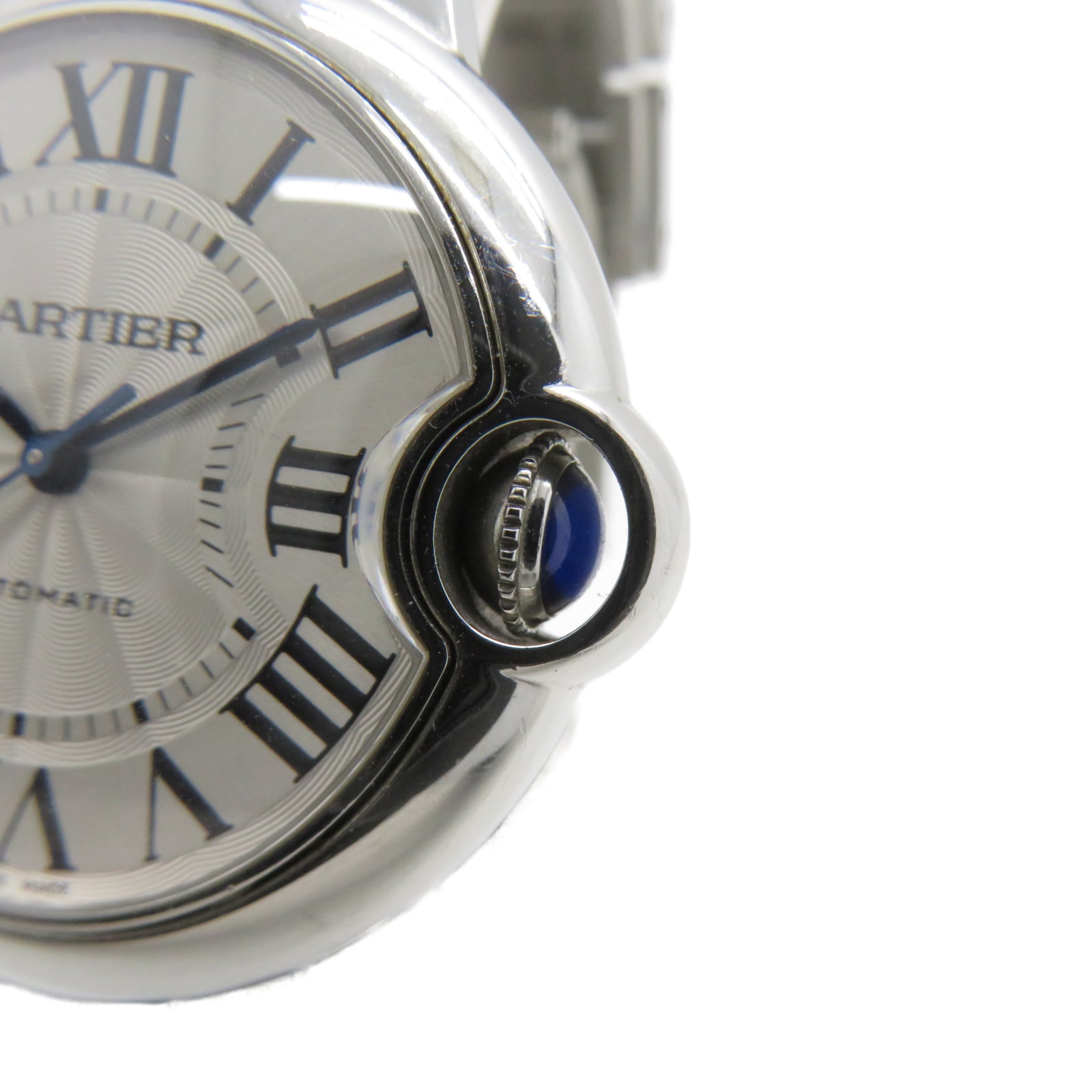 CARTIER Ballon Bleu de Cartier不鏽鋼自動機芯手錶白色
