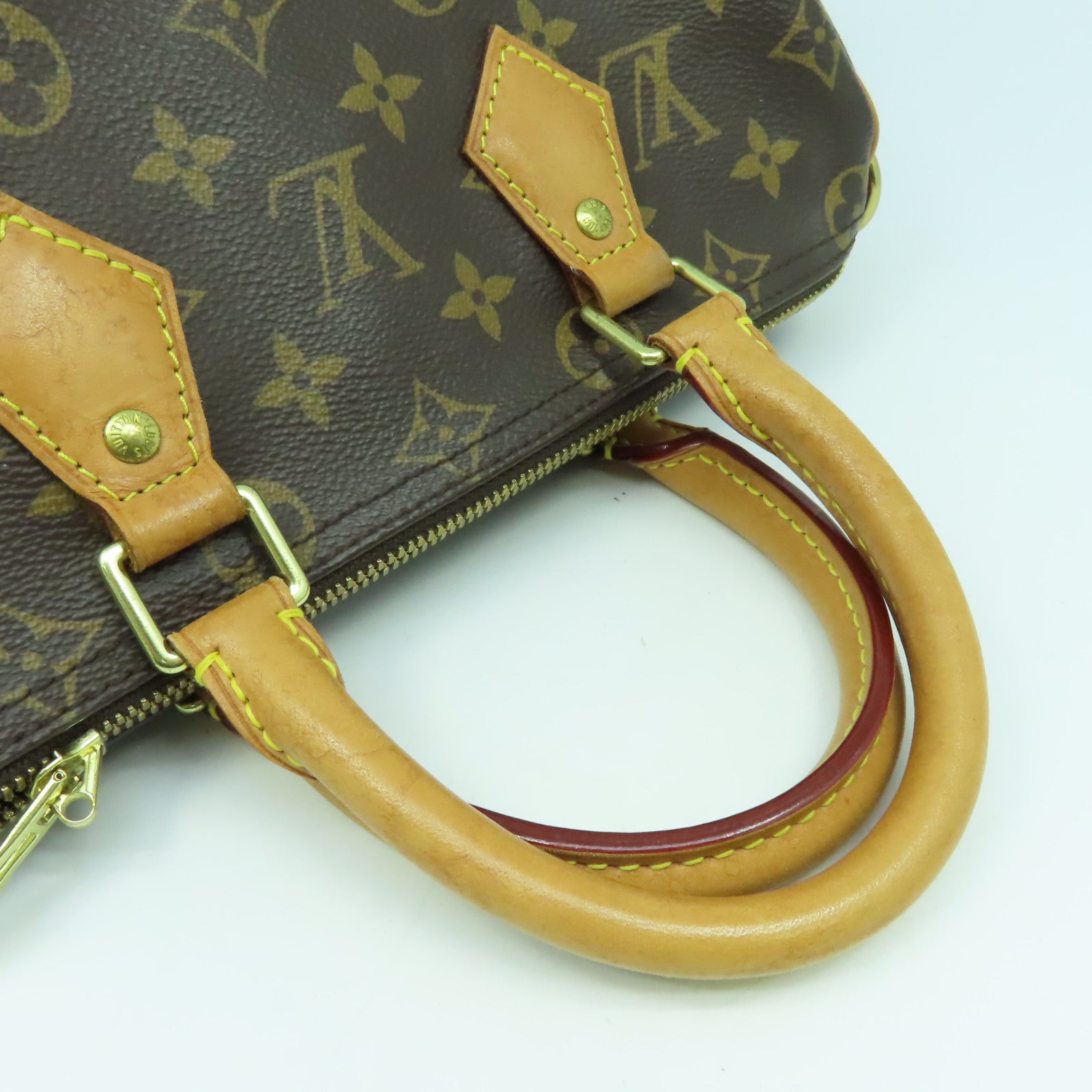 LOUIS VUITTON Monogram Speedy Bandouliere 25金扣手挽肩背兩用袋啡色
