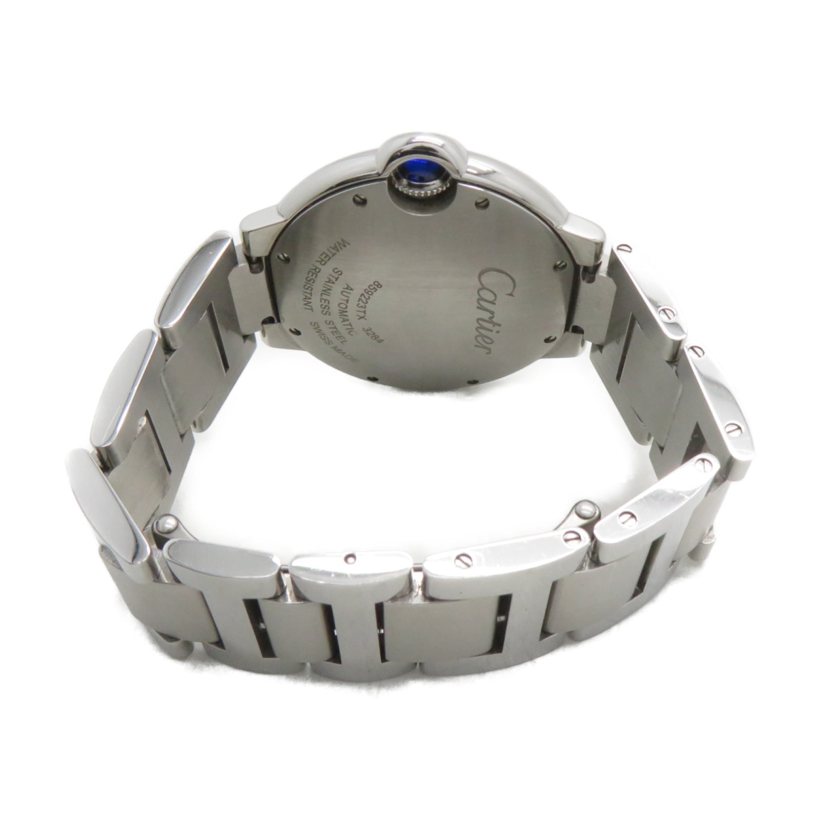 CARTIER Ballon Bleu de Cartier不鏽鋼自動機芯手錶白色
