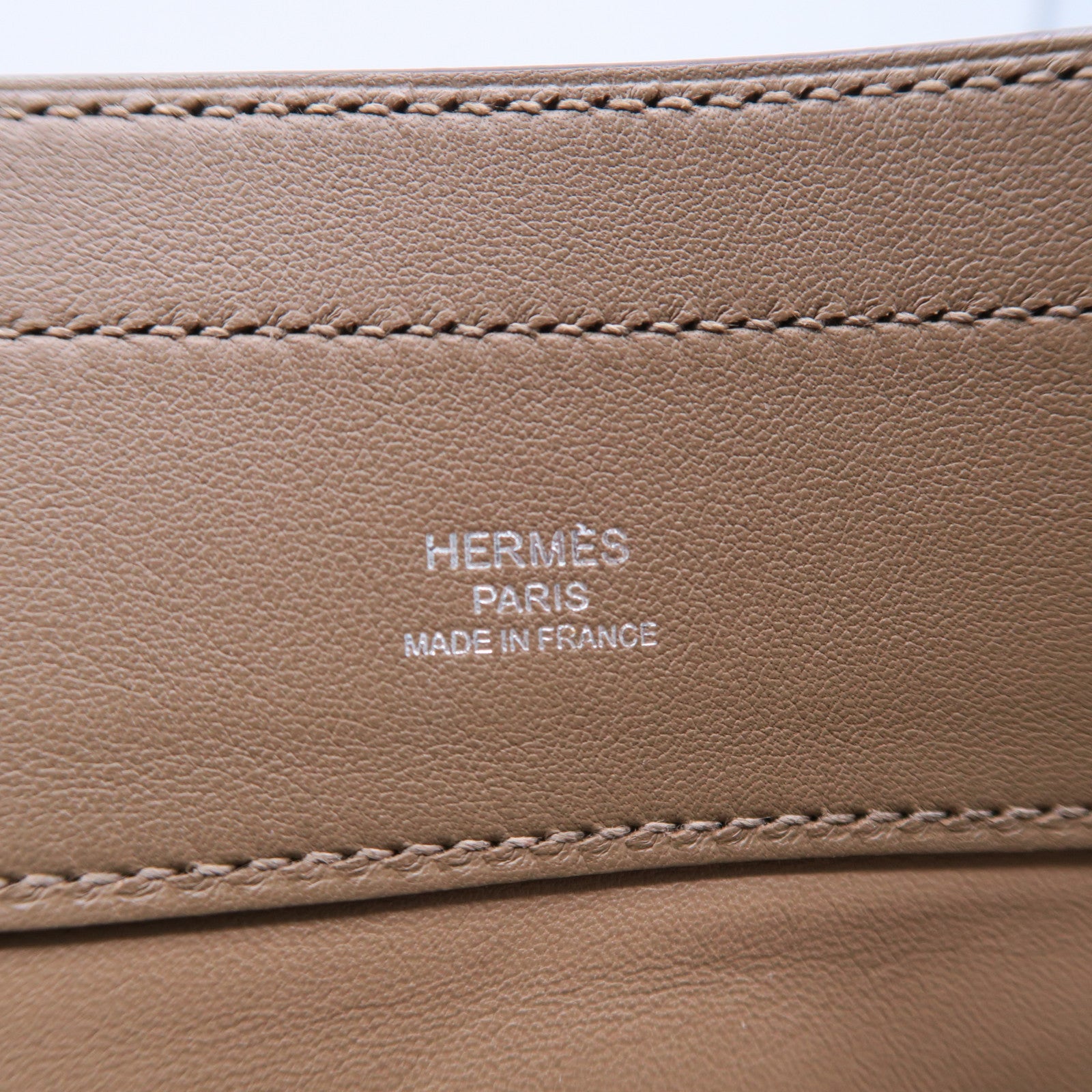 HERMES Swift皮革Aline銀扣肩背袋大象灰色