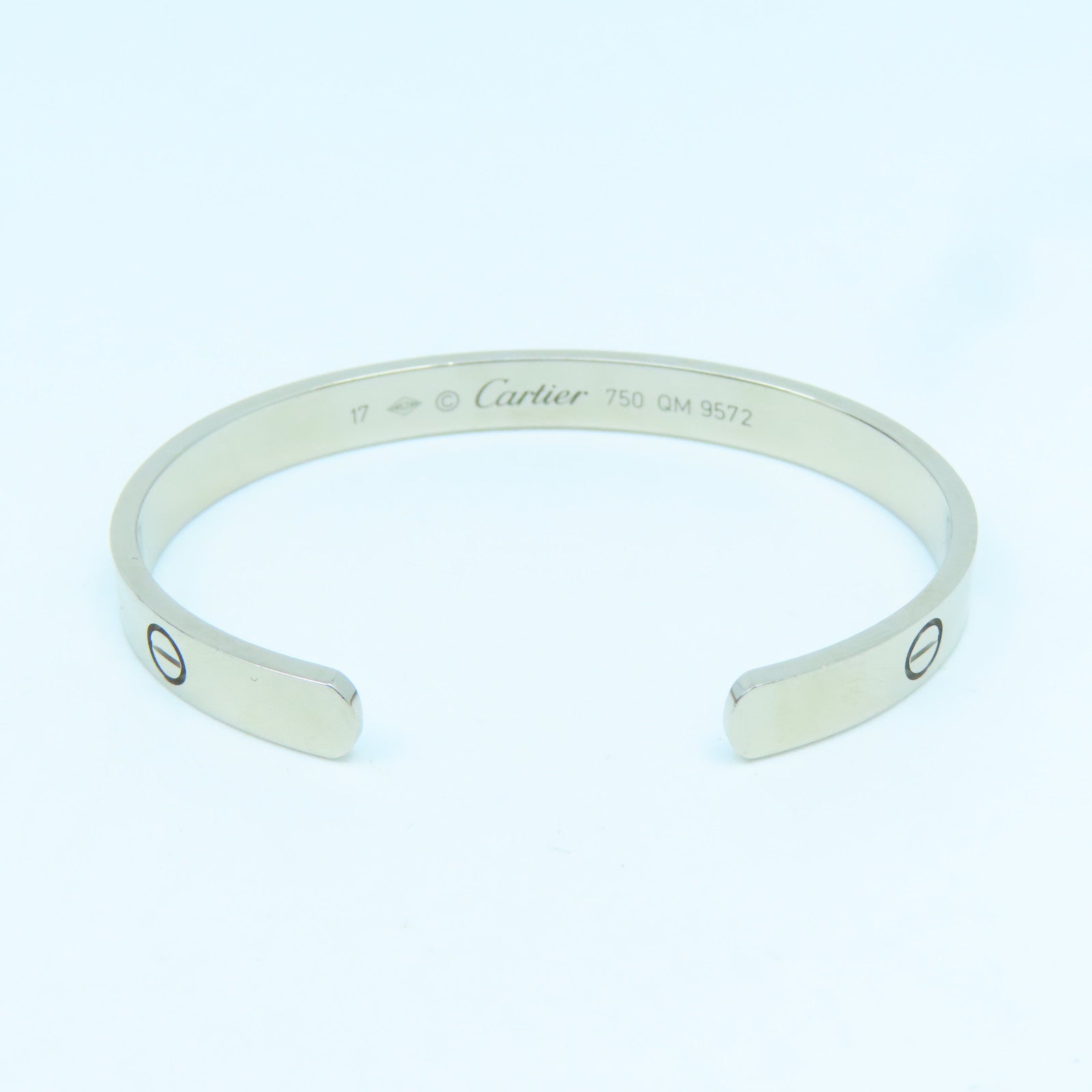 CARTIER 18K white gold Love Bracelet bracelet Cartier#17