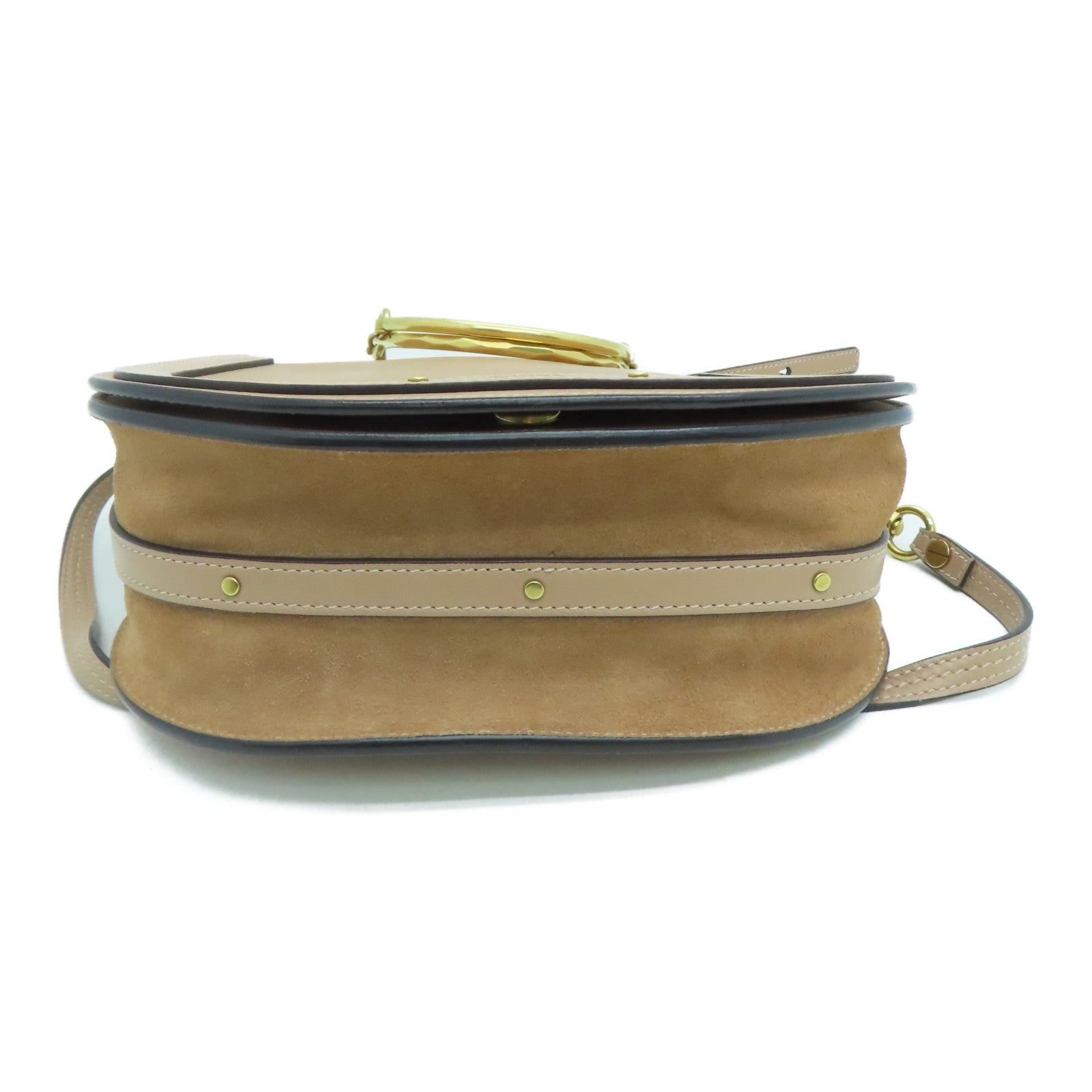 Chloe 牛皮皮革Shoulder Bag肩背袋裸色