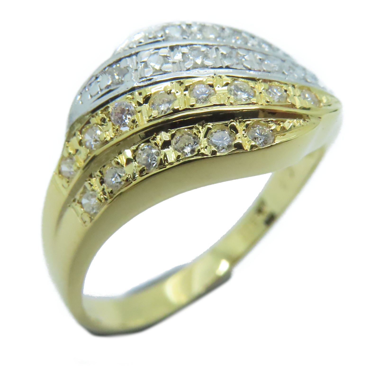 JEWELRY 【激減優惠】18K黃金Diamond Ring 0.28ct鑽石戒指US#6.5