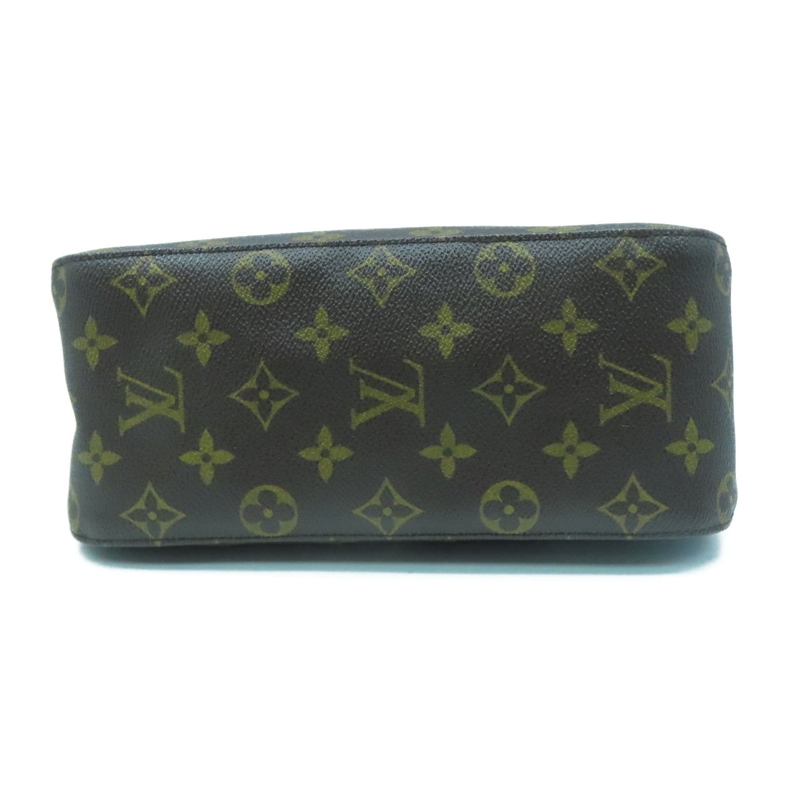 LOUIS VUITTON Monogram Looping MM金扣肩背袋啡色