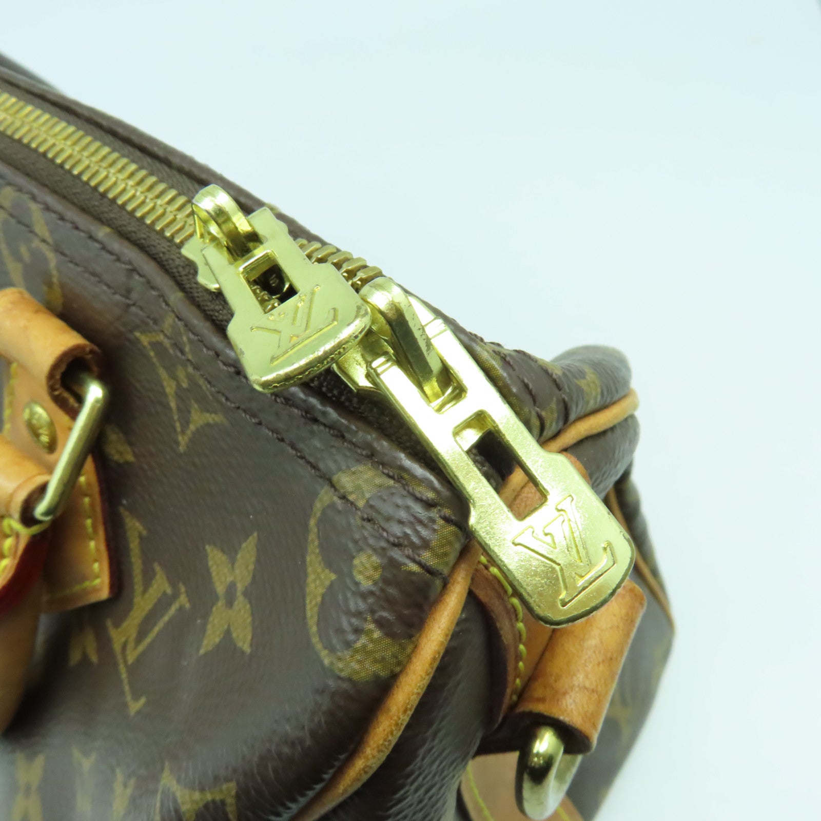 LOUIS VUITTON Monogram Speedy Bandouliere 25金扣手挽肩背兩用袋啡色