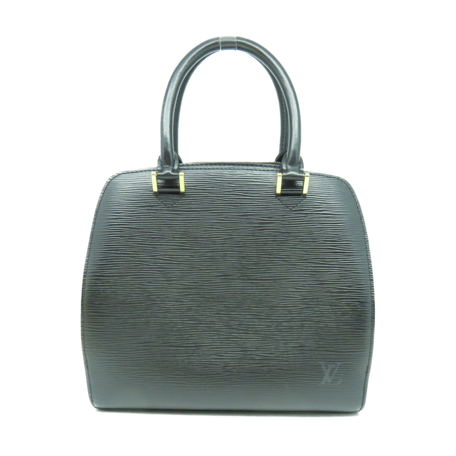LOUIS VUITTON Epi Pont Neuf金扣手挽袋黑色