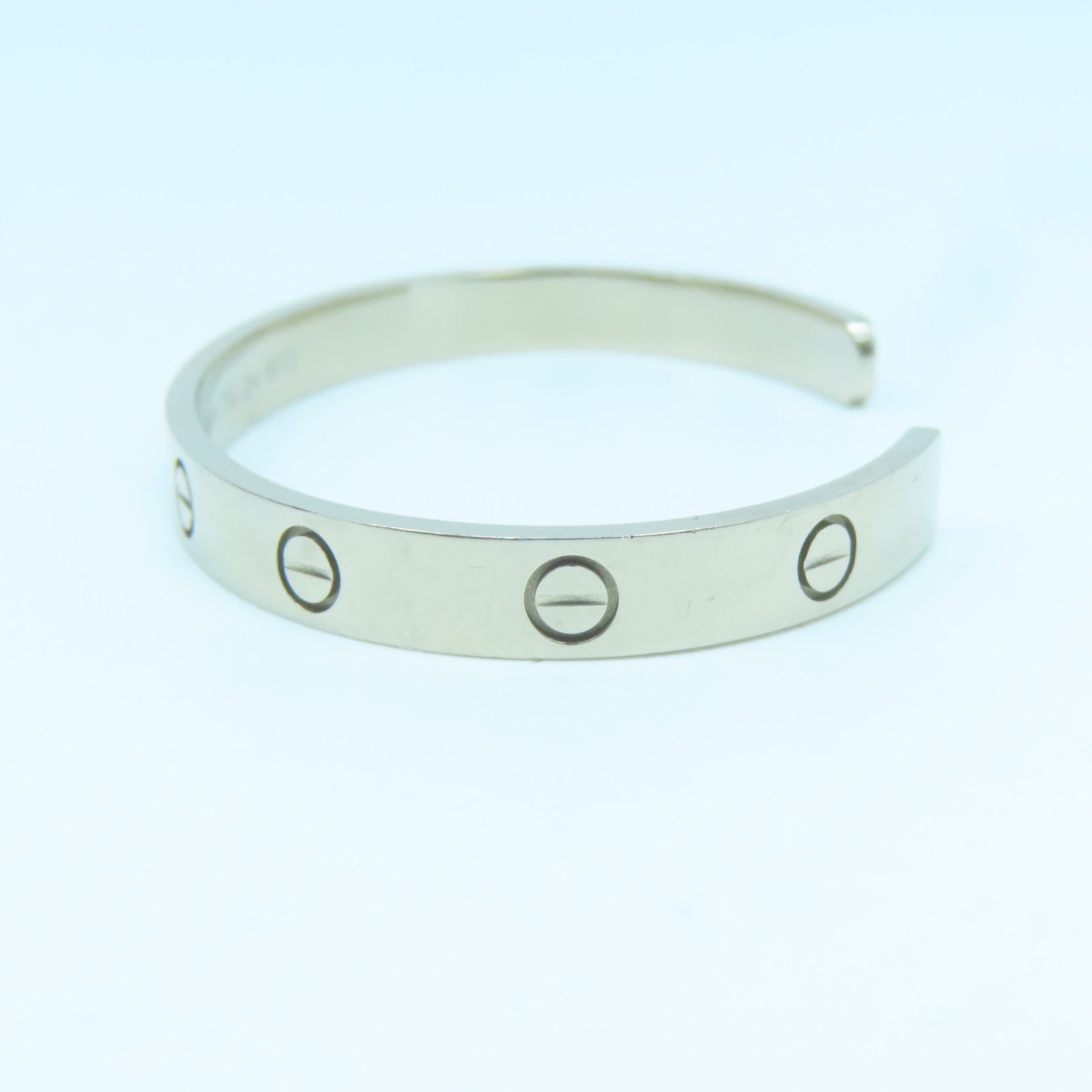 CARTIER 18K white gold Love Bracelet bracelet Cartier#17