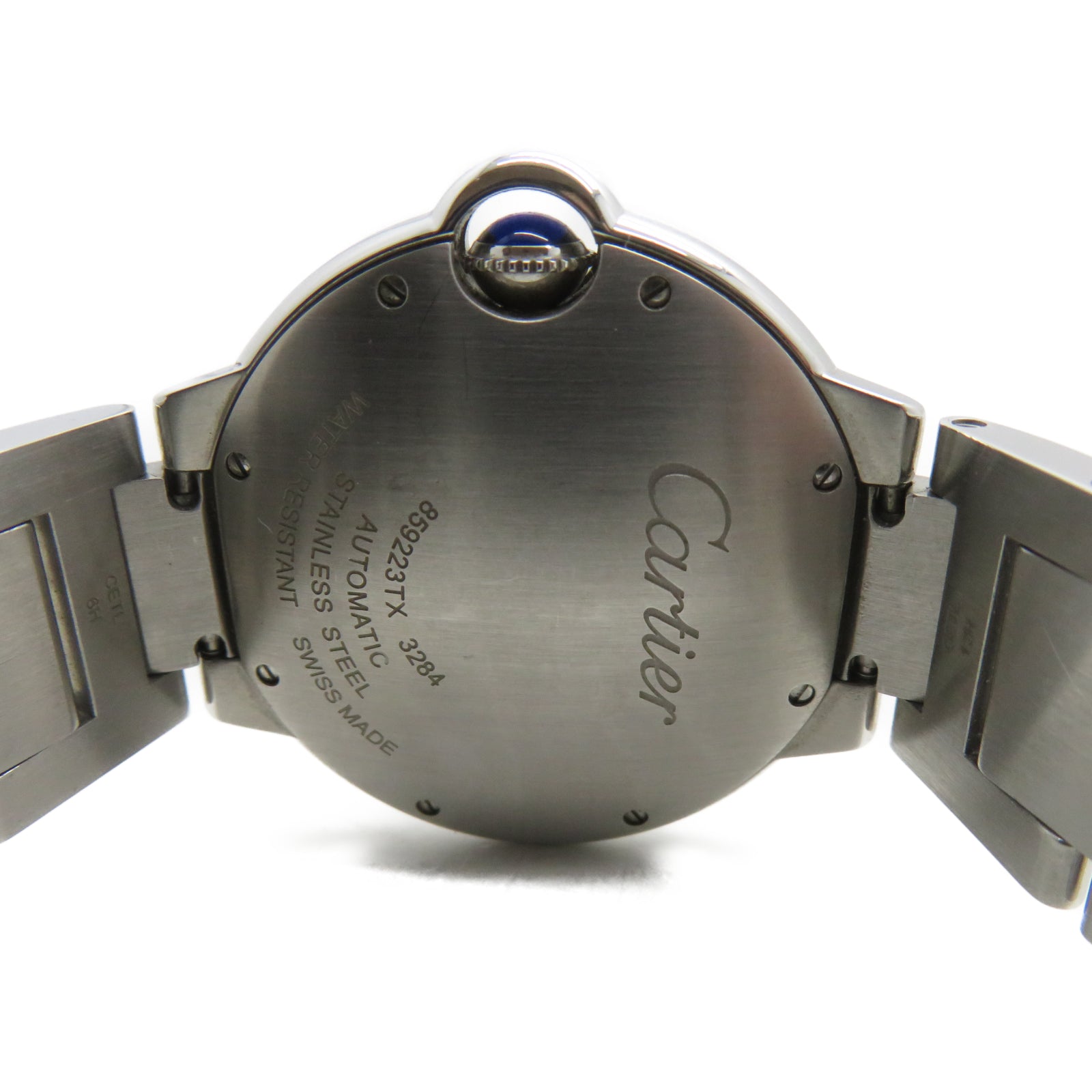 CARTIER Ballon Bleu de Cartier不鏽鋼自動機芯手錶白色