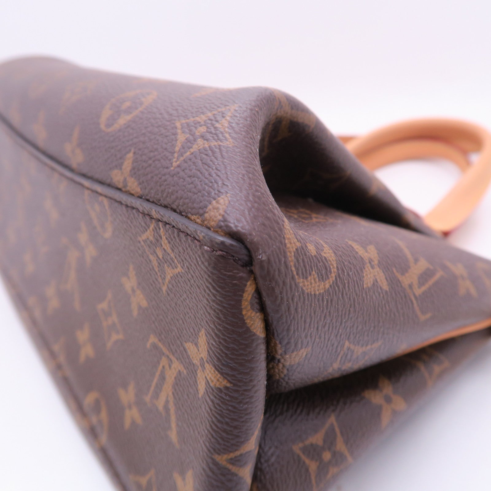LOUIS VUITTON Monogram Rivoli PM金扣手挽肩背兩用袋啡色
