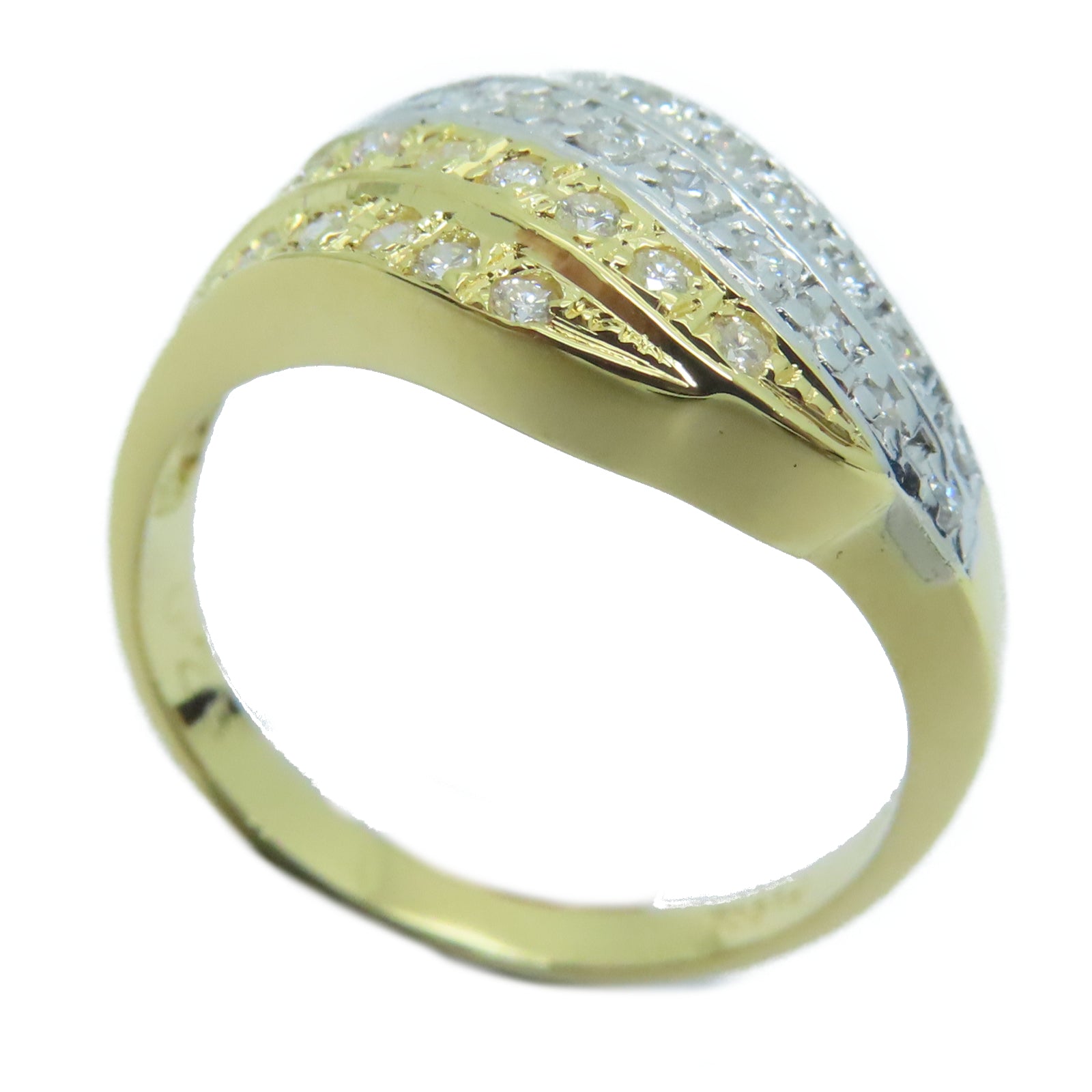 JEWELRY 【激減優惠】18K黃金Diamond Ring 0.28ct鑽石戒指US#6.5