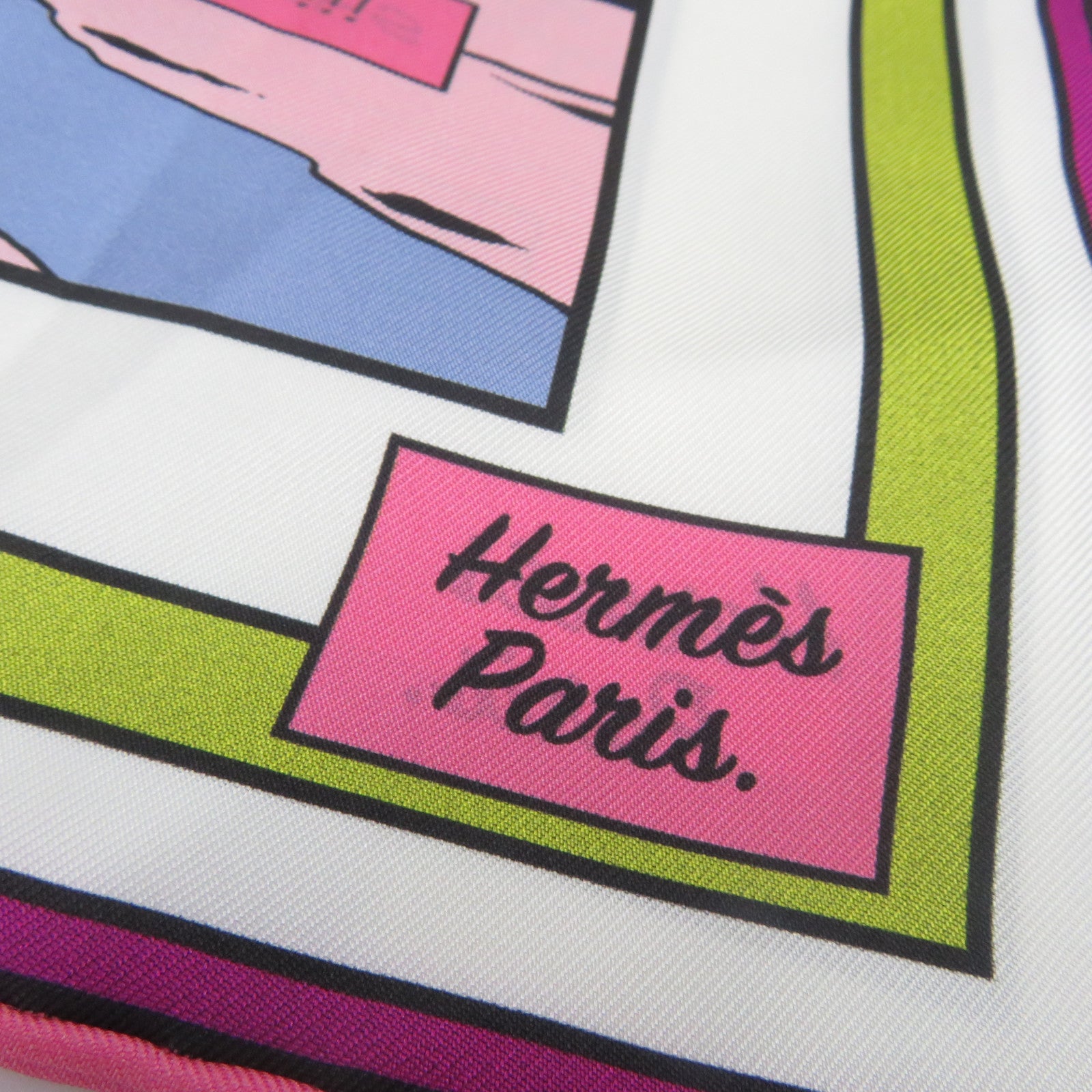 HERMES 絲質Scarf絲巾彩色