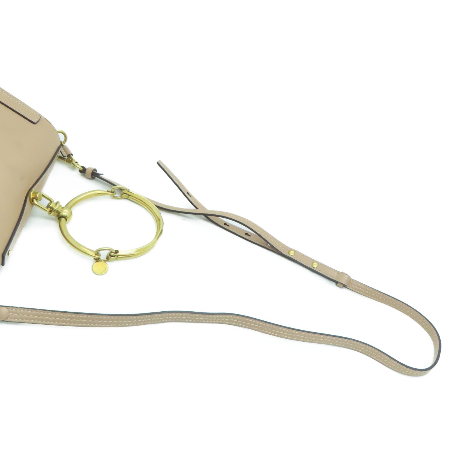 Chloe 牛皮皮革Shoulder Bag肩背袋裸色