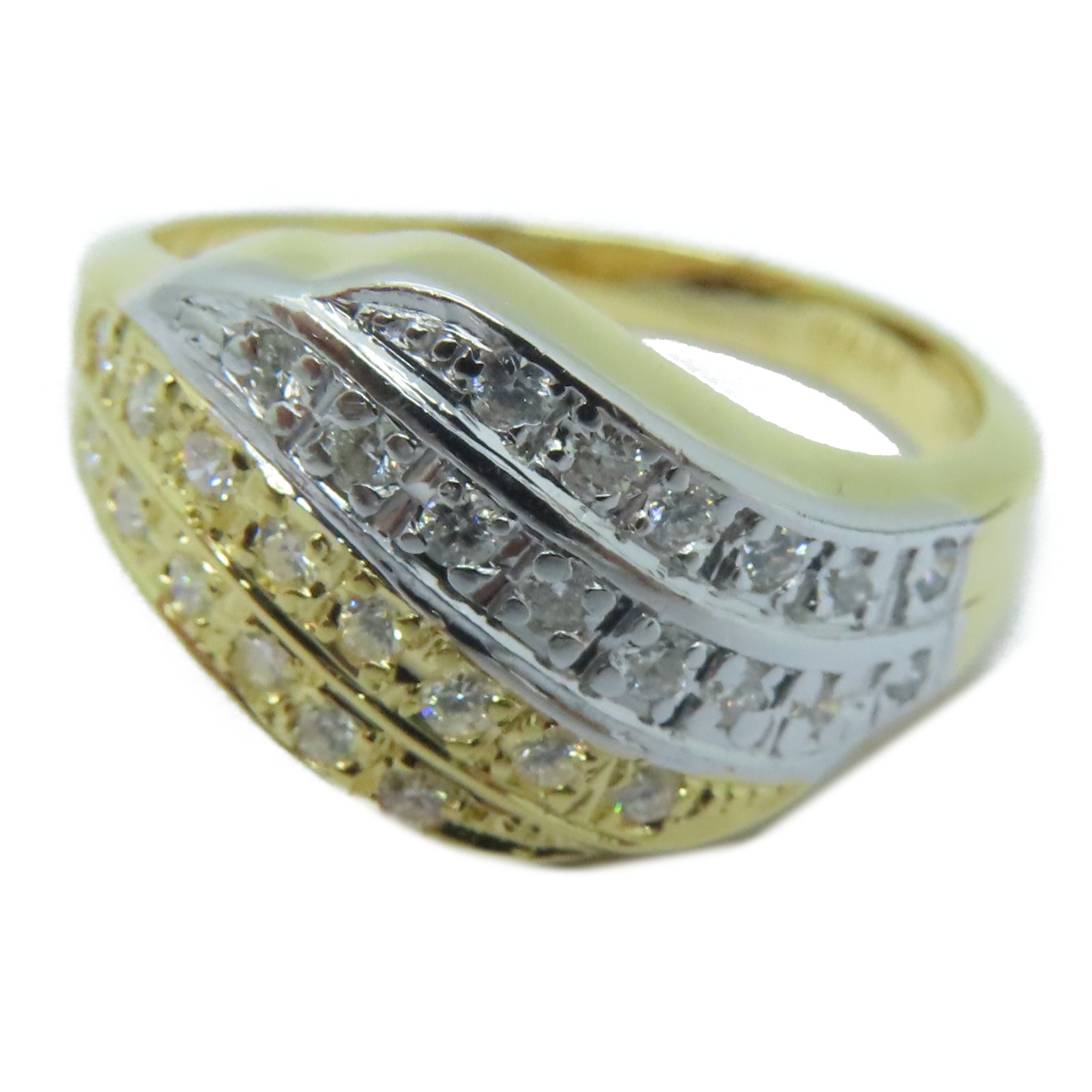 JEWELRY 【激減優惠】18K黃金Diamond Ring 0.28ct鑽石戒指US#6.5