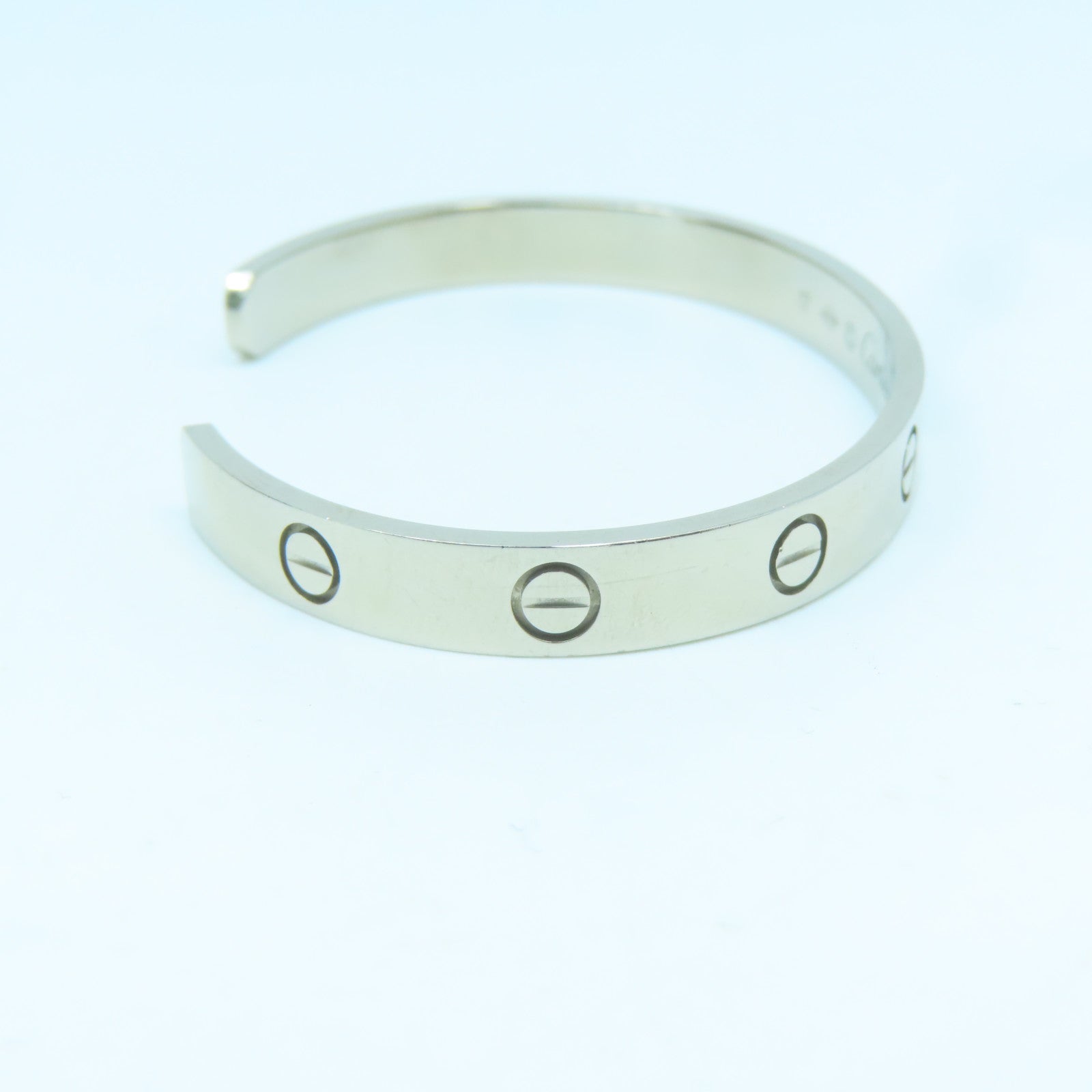 CARTIER 18K white gold Love Bracelet bracelet Cartier#17