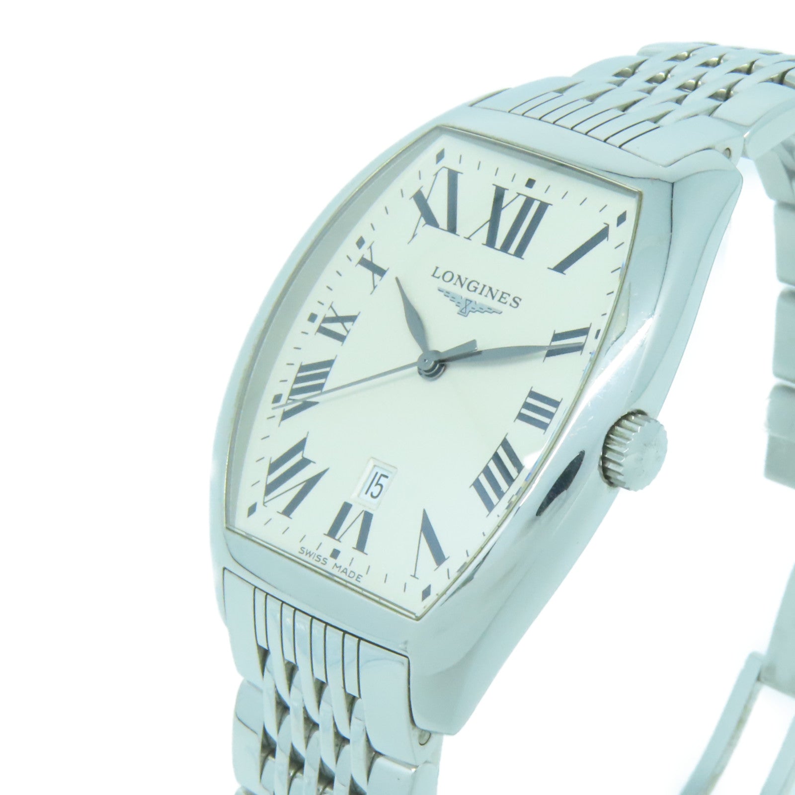 LONGINES Evidenza不锈钢手表石英机芯白色