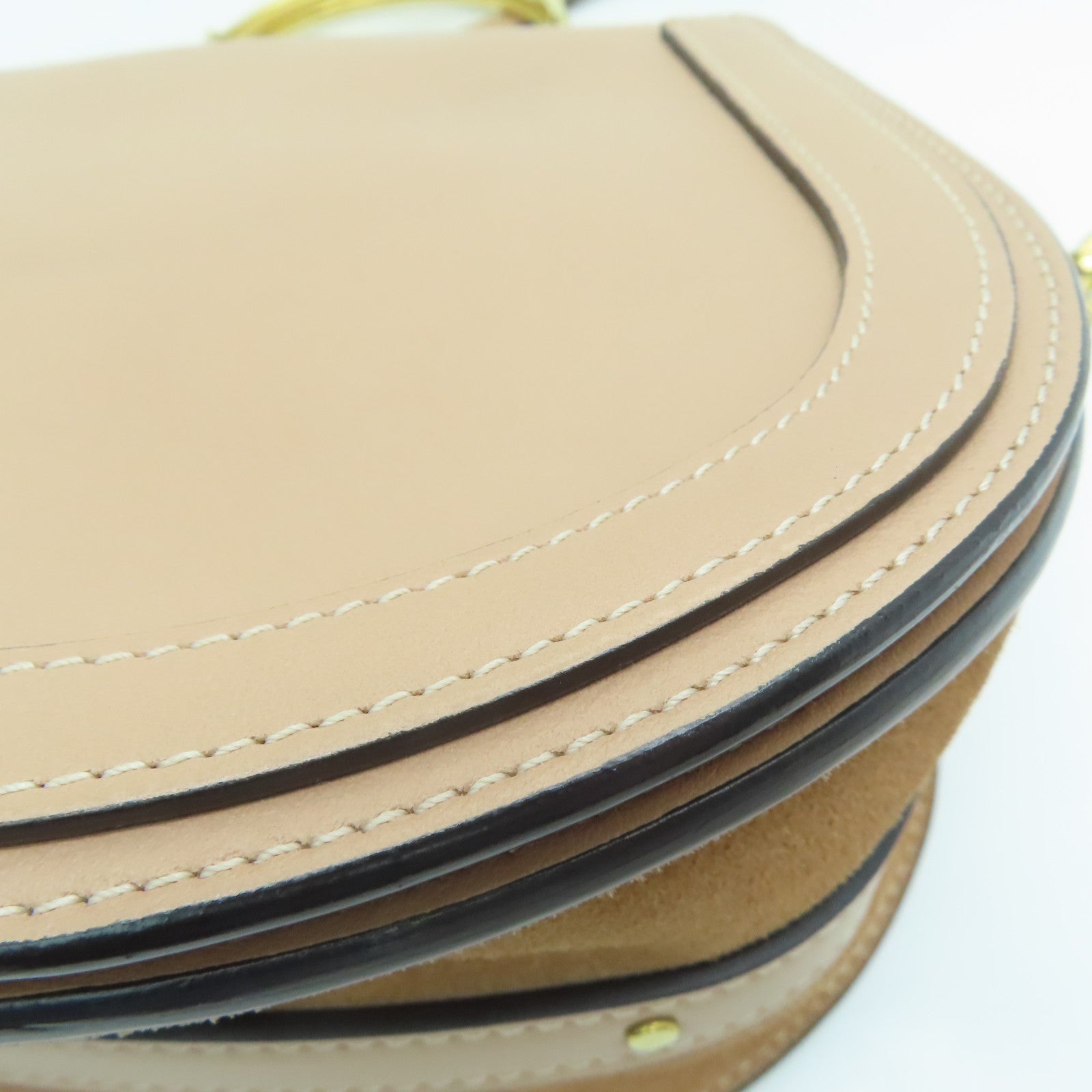 Chloe 牛皮皮革Shoulder Bag肩背袋裸色