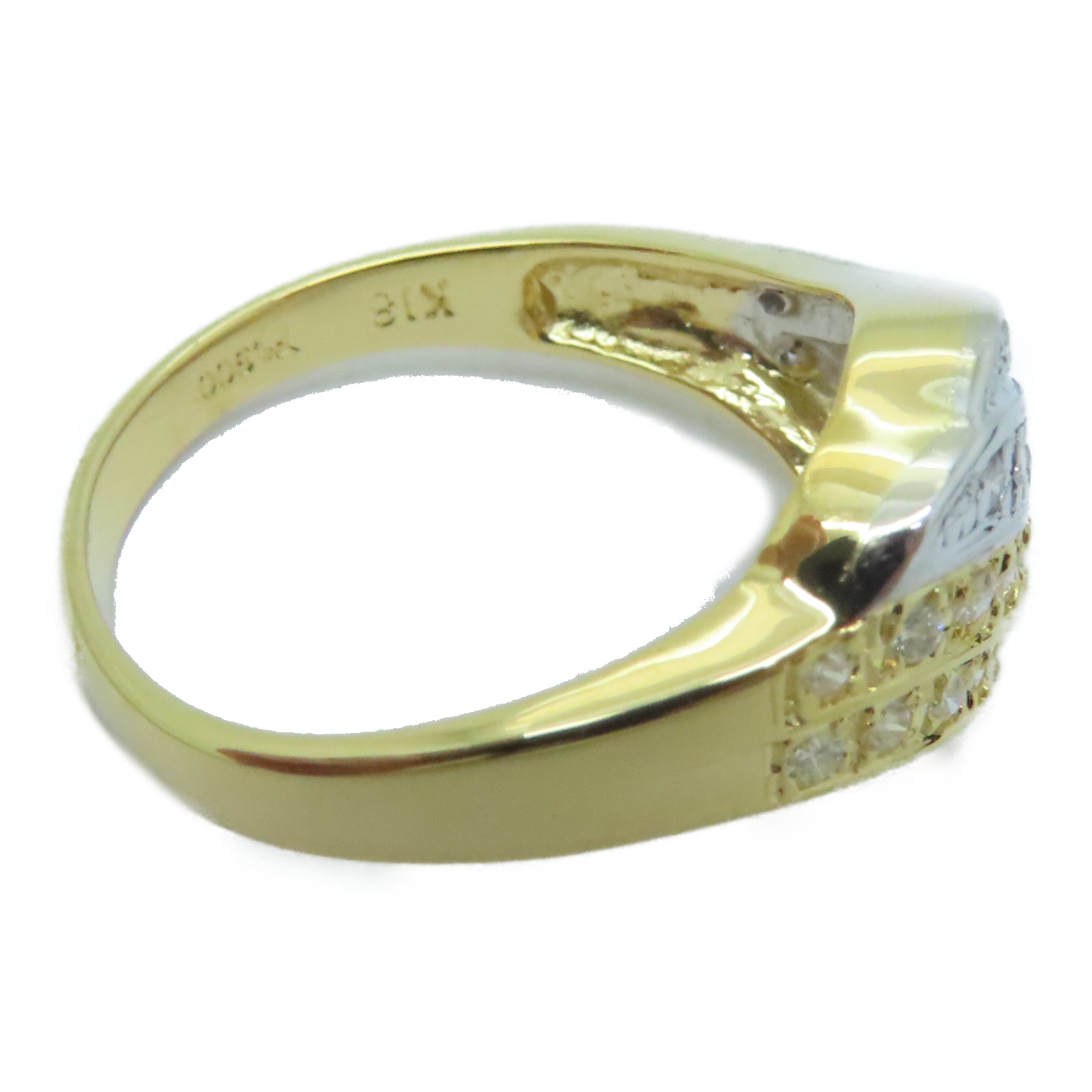 JEWELRY 【激減優惠】18K黃金Diamond Ring 0.28ct鑽石戒指US#6.5