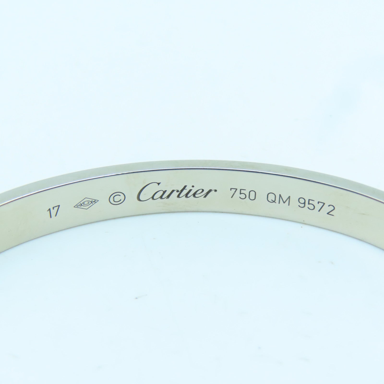 CARTIER 18K white gold Love Bracelet bracelet Cartier#17