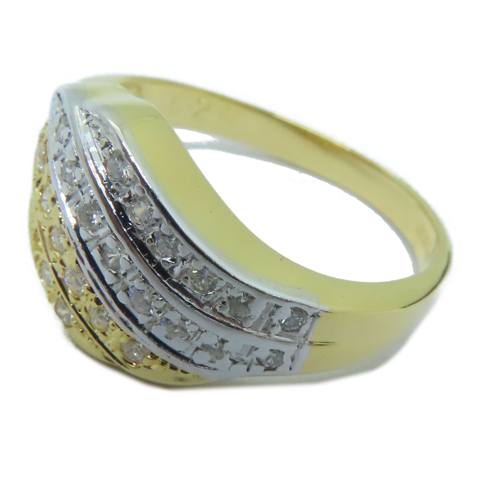 JEWELRY 【激減優惠】18K黃金Diamond Ring 0.28ct鑽石戒指US#6.5
