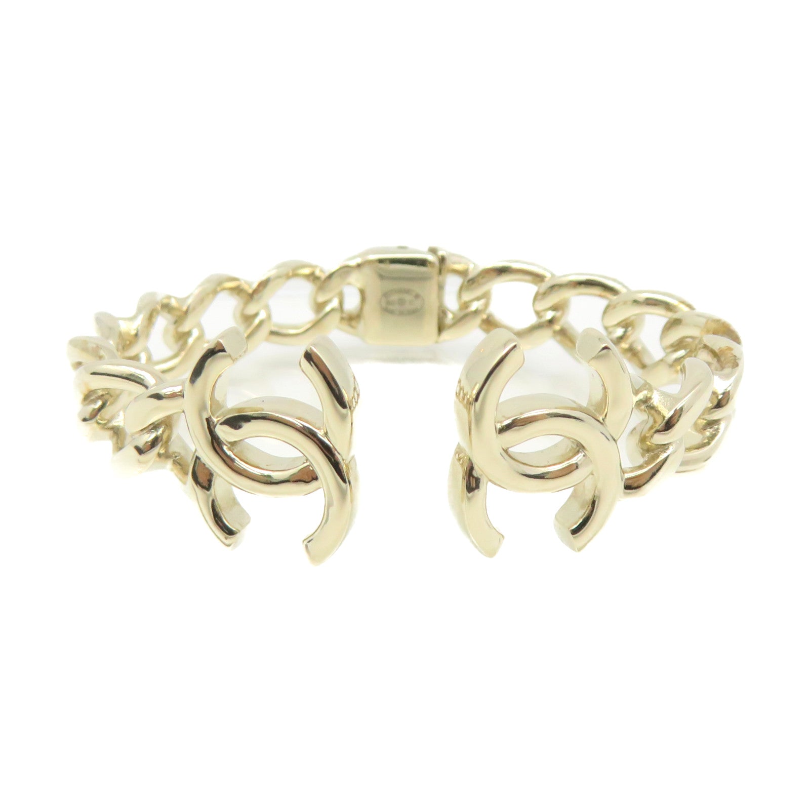 CHANEL metal CC Bangle bracelet