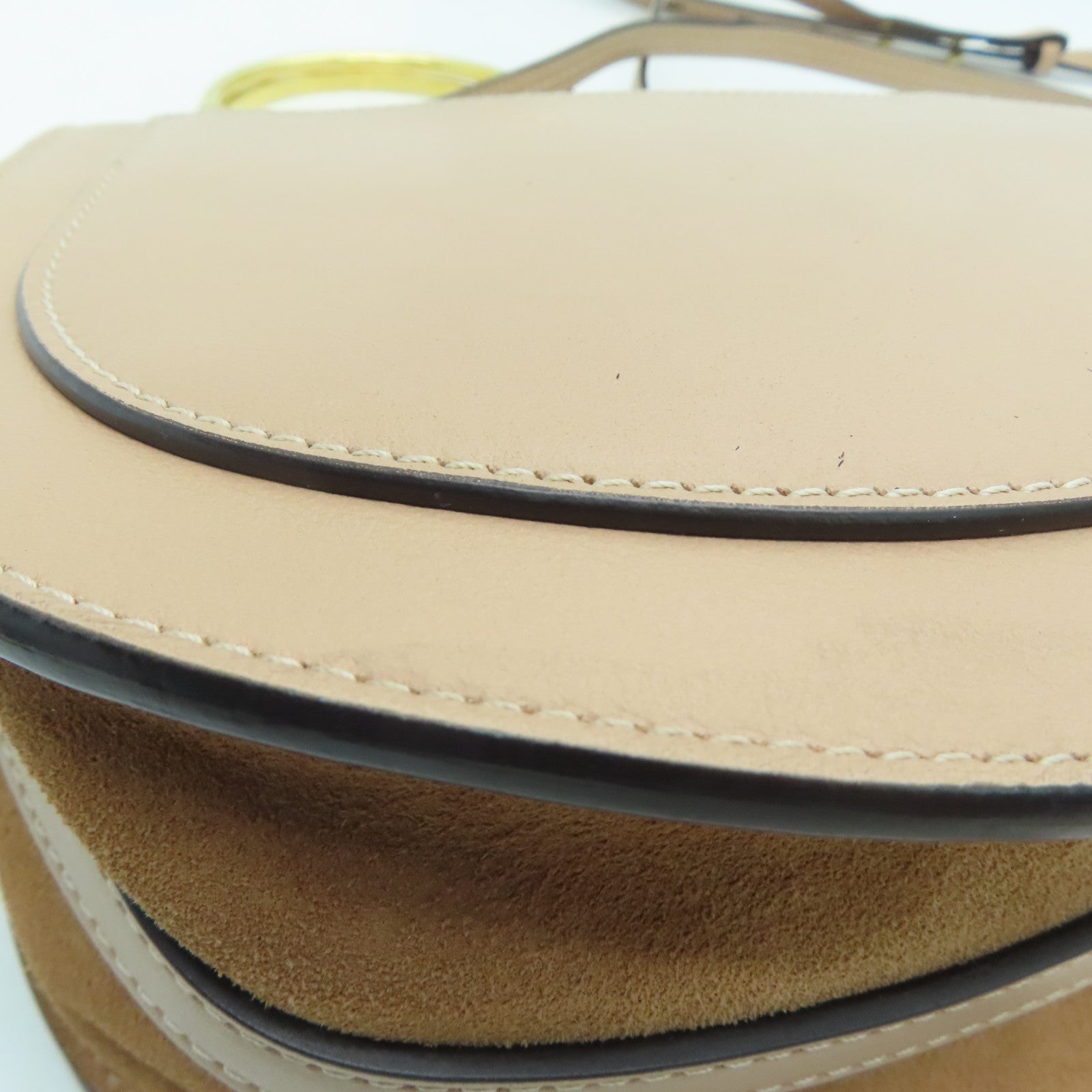 Chloe 牛皮皮革Shoulder Bag肩背袋裸色