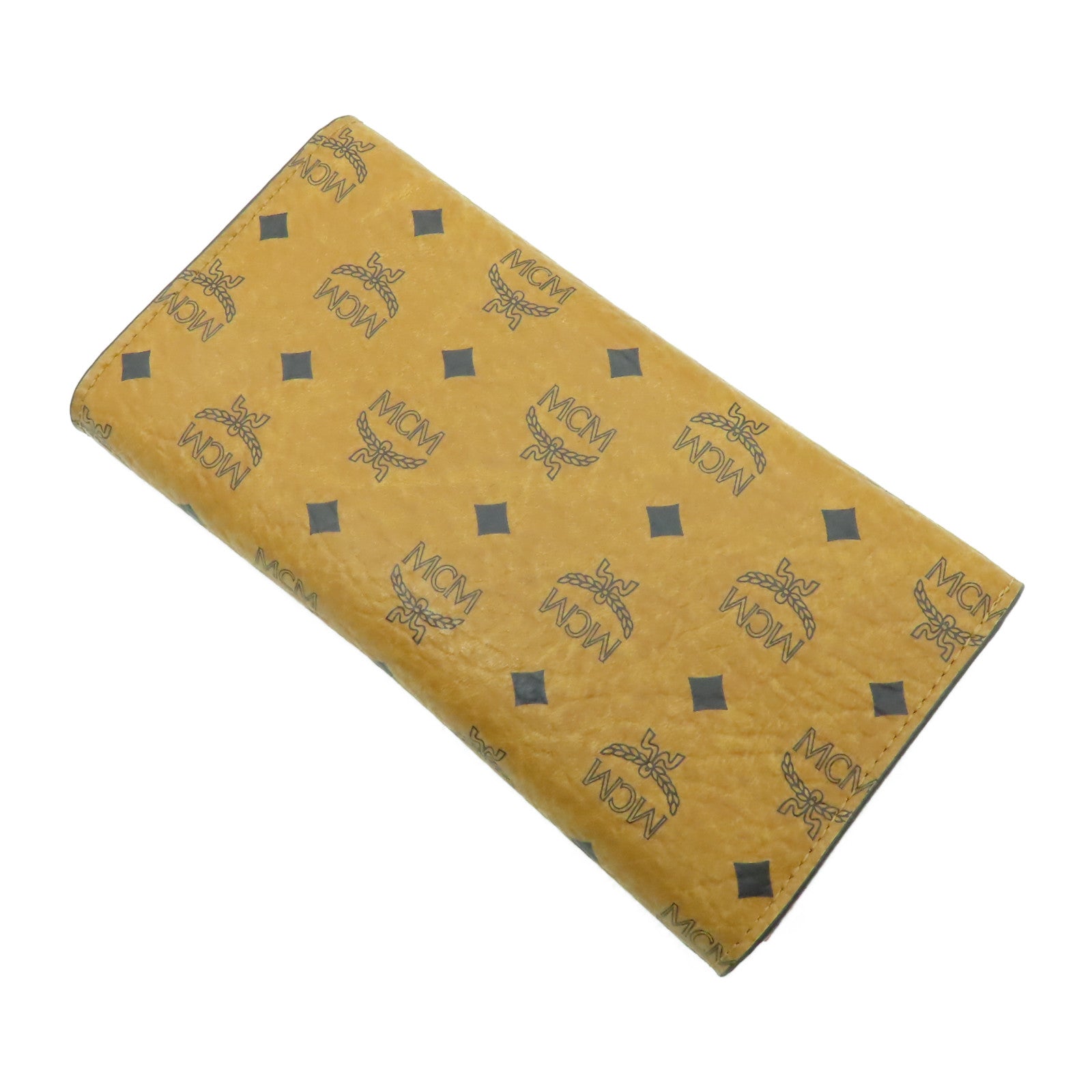 MCM 牛皮皮革Long Wallet金扣長錢包啡色
