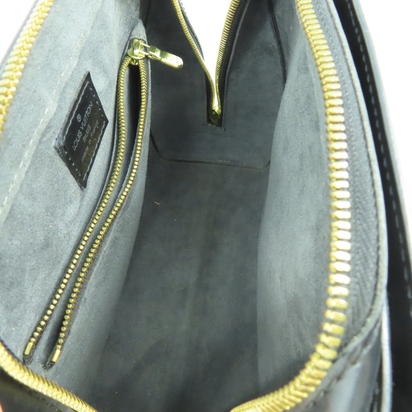 LOUIS VUITTON Epi Pont Neuf金扣手挽袋黑色