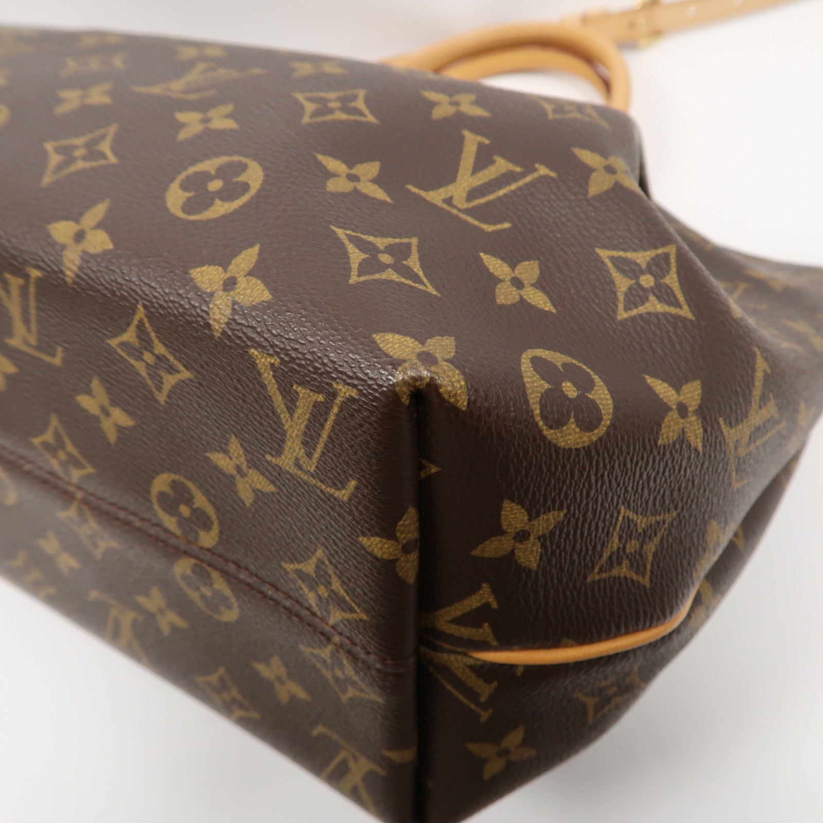 LOUIS VUITTON Monogram Turenne MM金扣手挽肩背兩用袋啡色