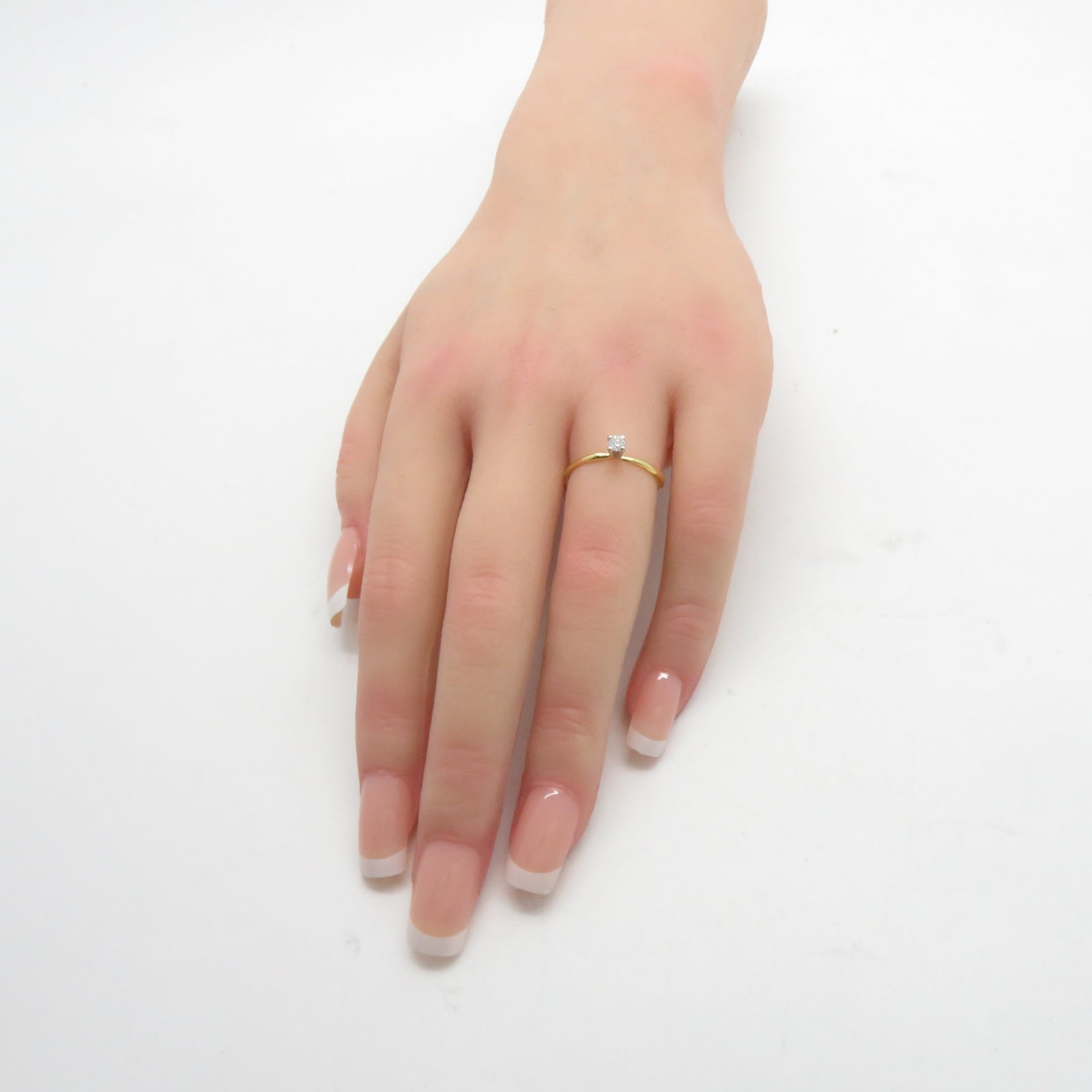 JEWELRY 18K黃金Diamond Ring 1.6g鑽石戒指US#5.25