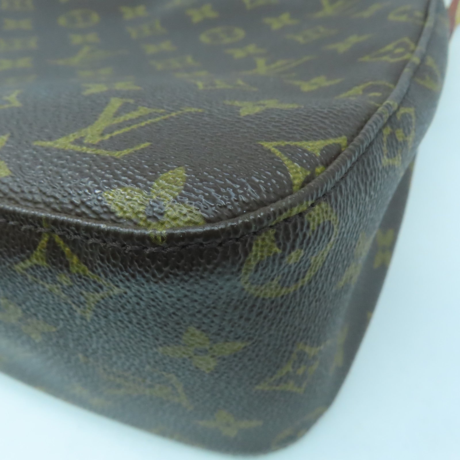 LOUIS VUITTON Monogram Looping MM金扣肩背袋啡色