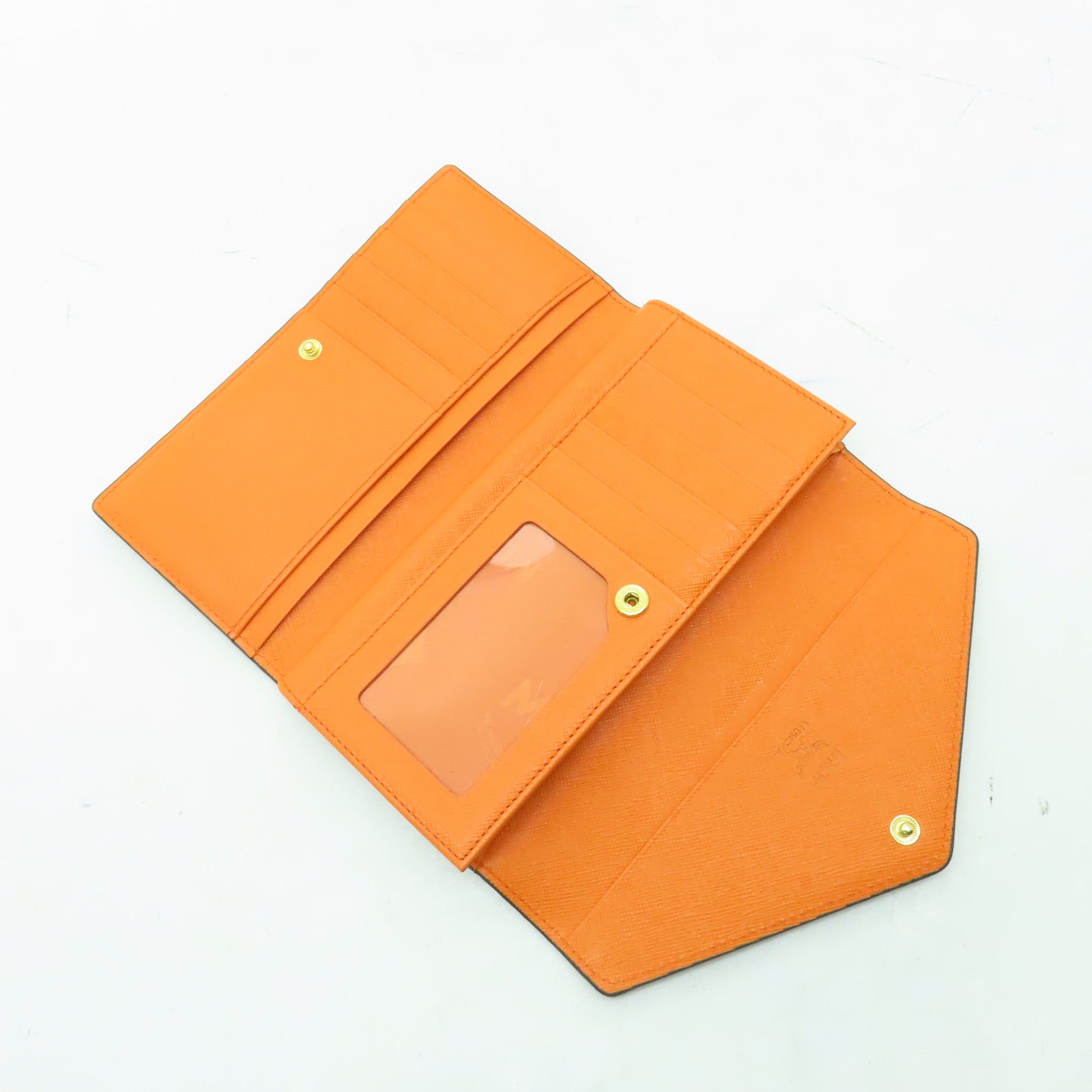 MCM 牛皮皮革Long Wallet金扣長錢包啡色
