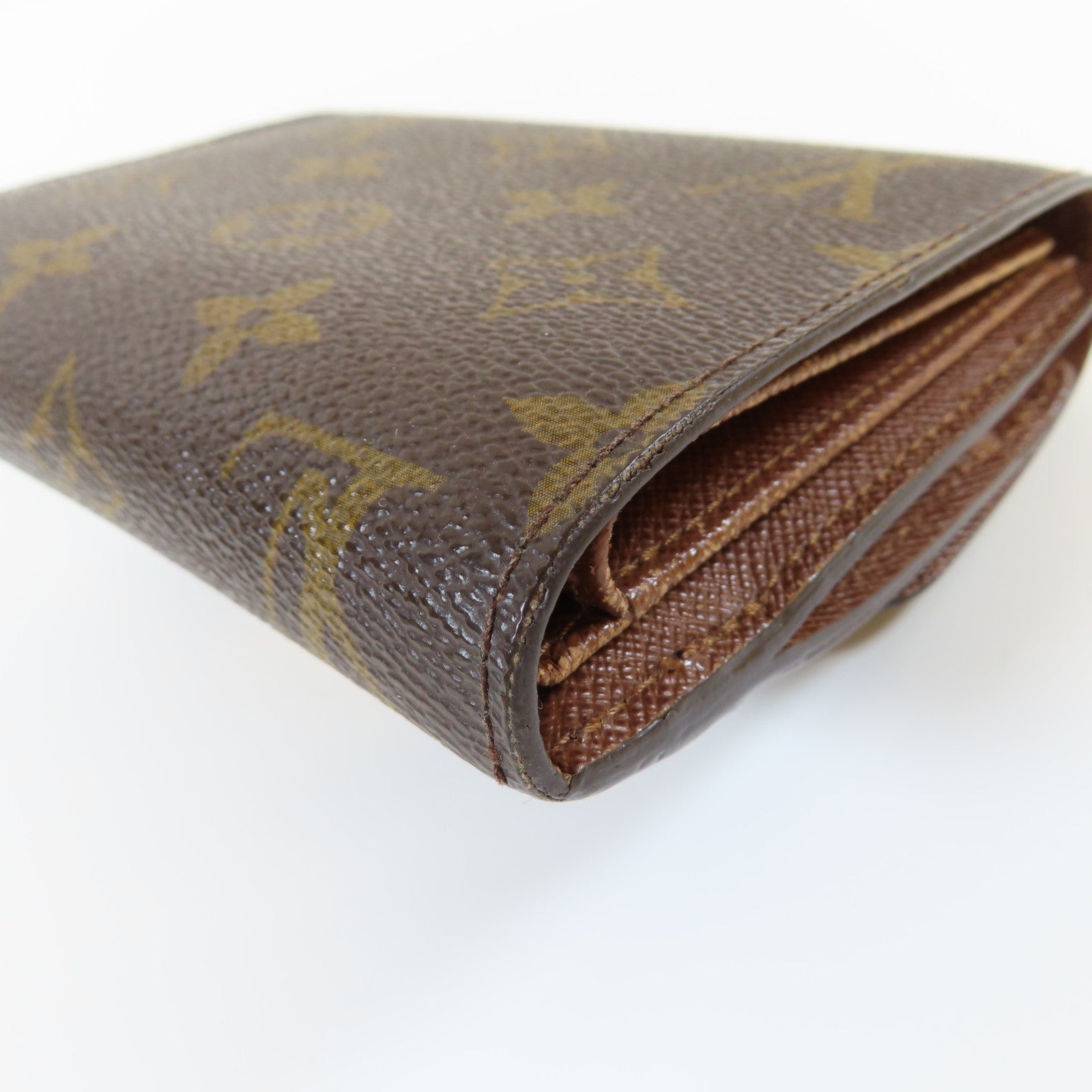 LOUIS VUITTON Monogram Portefeuille Joey金扣錢包啡色