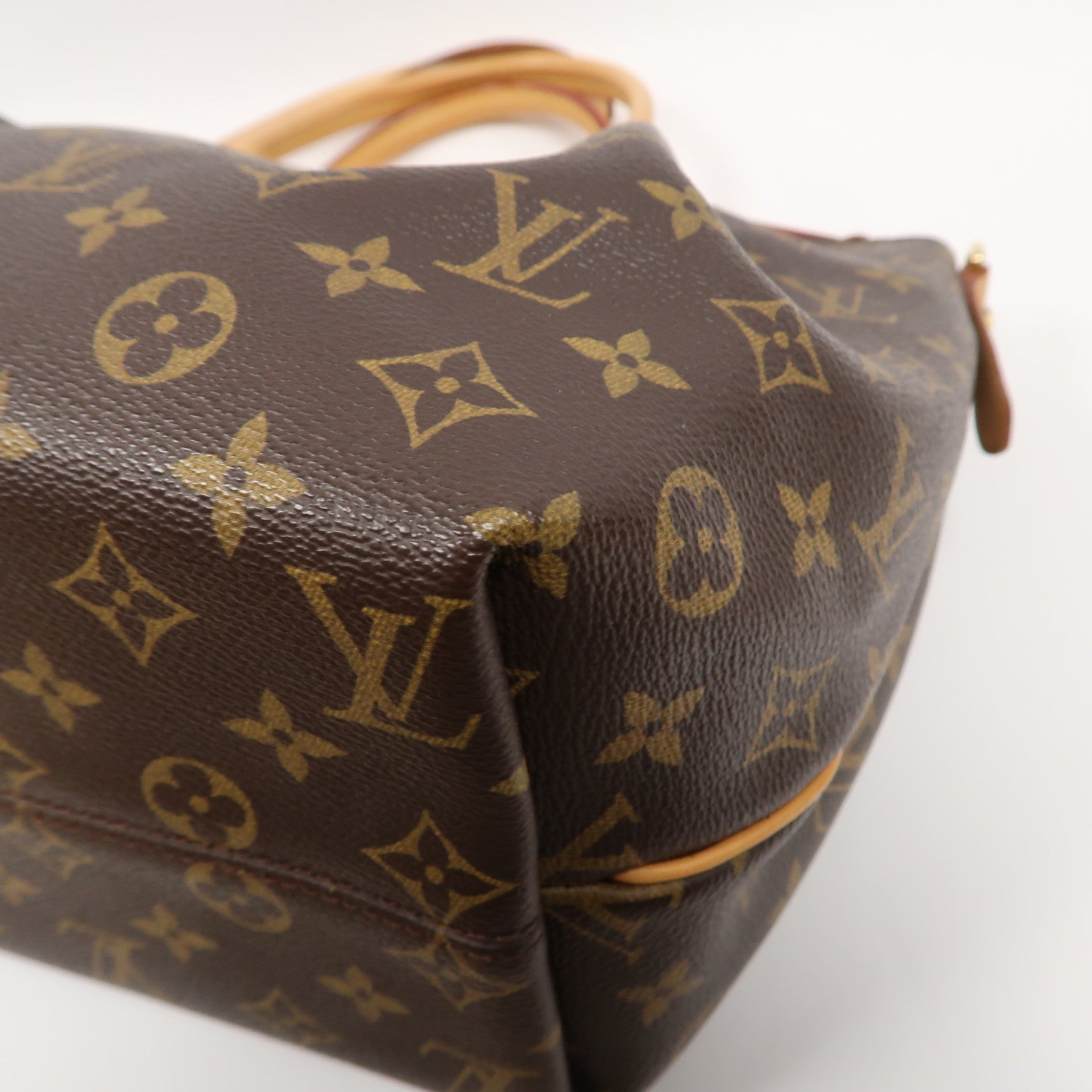 LOUIS VUITTON Monogram Turenne MM金扣手挽肩背兩用袋啡色