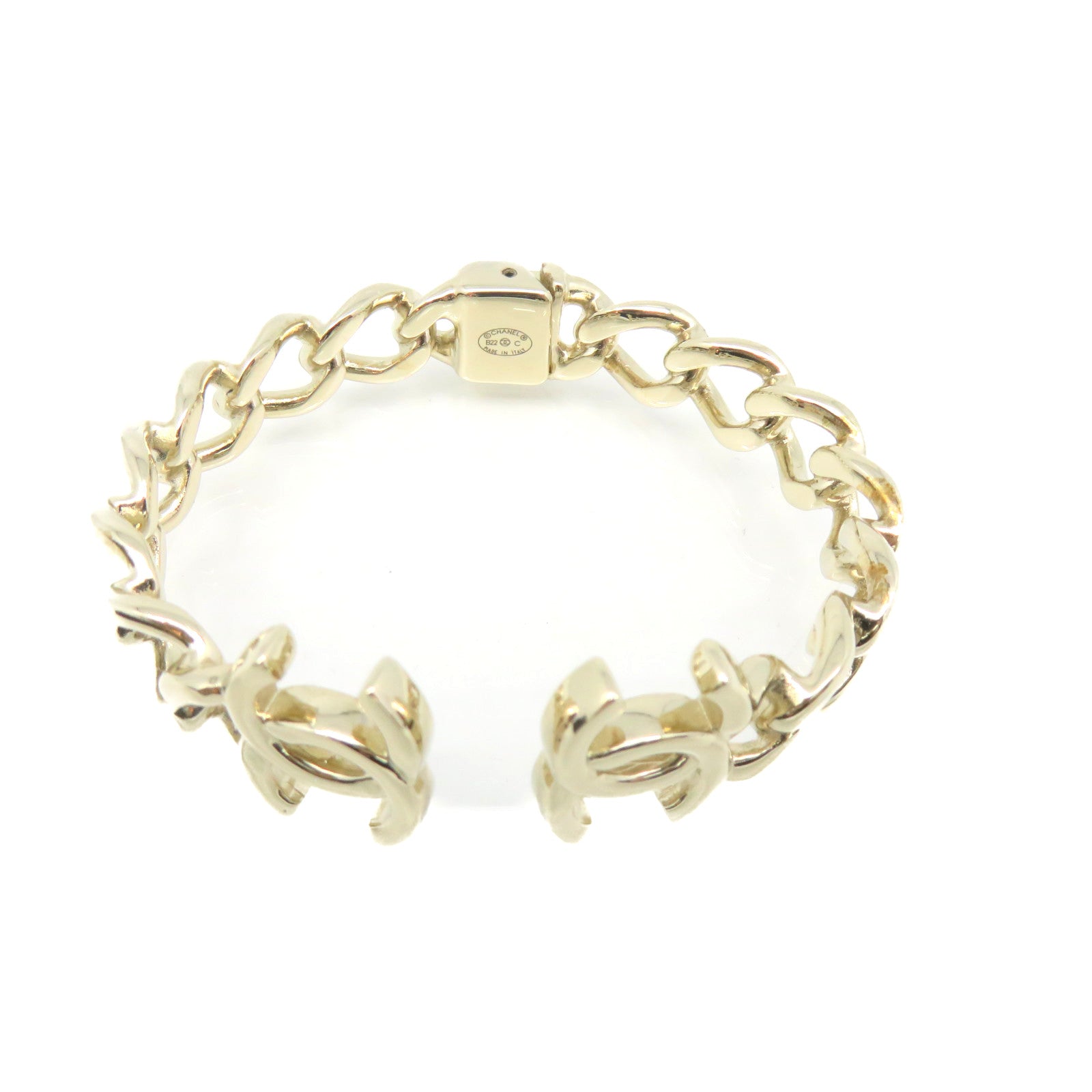 CHANEL metal CC Bangle bracelet