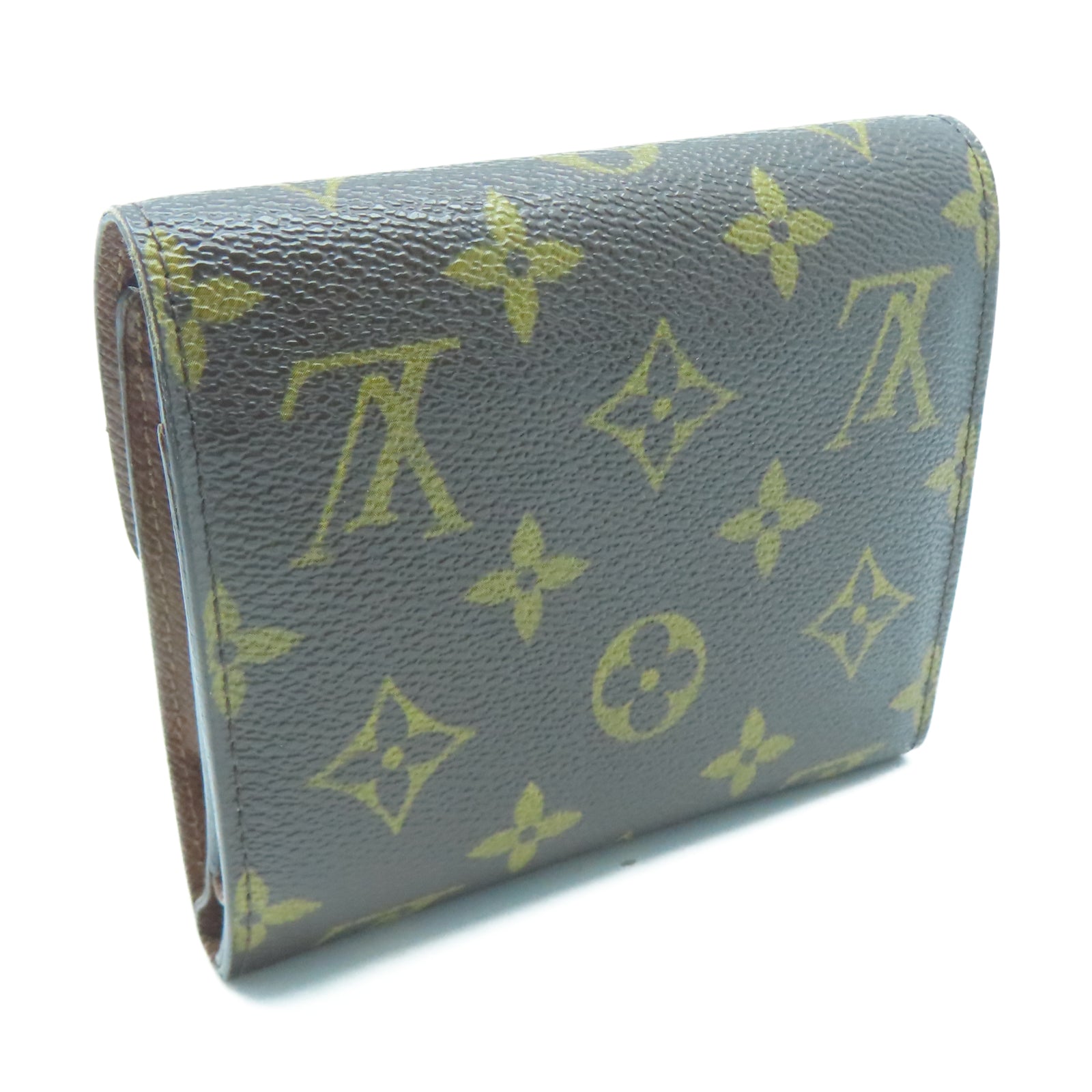 LOUIS VUITTON Monogram Portefeuille Joey金扣錢包棕色