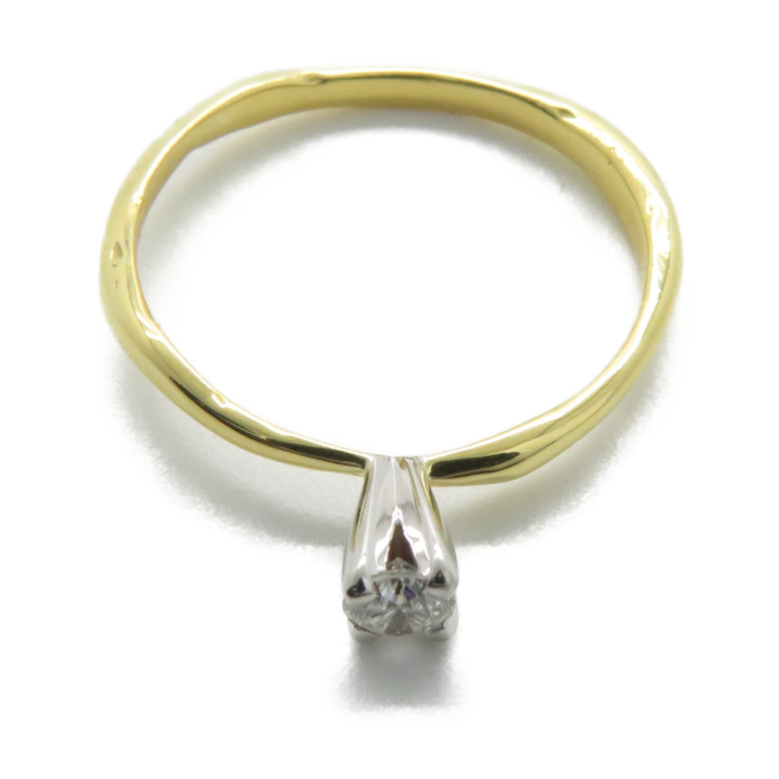 JEWELRY 18K黃金Diamond Ring 1.6g鑽石戒指US#5.25